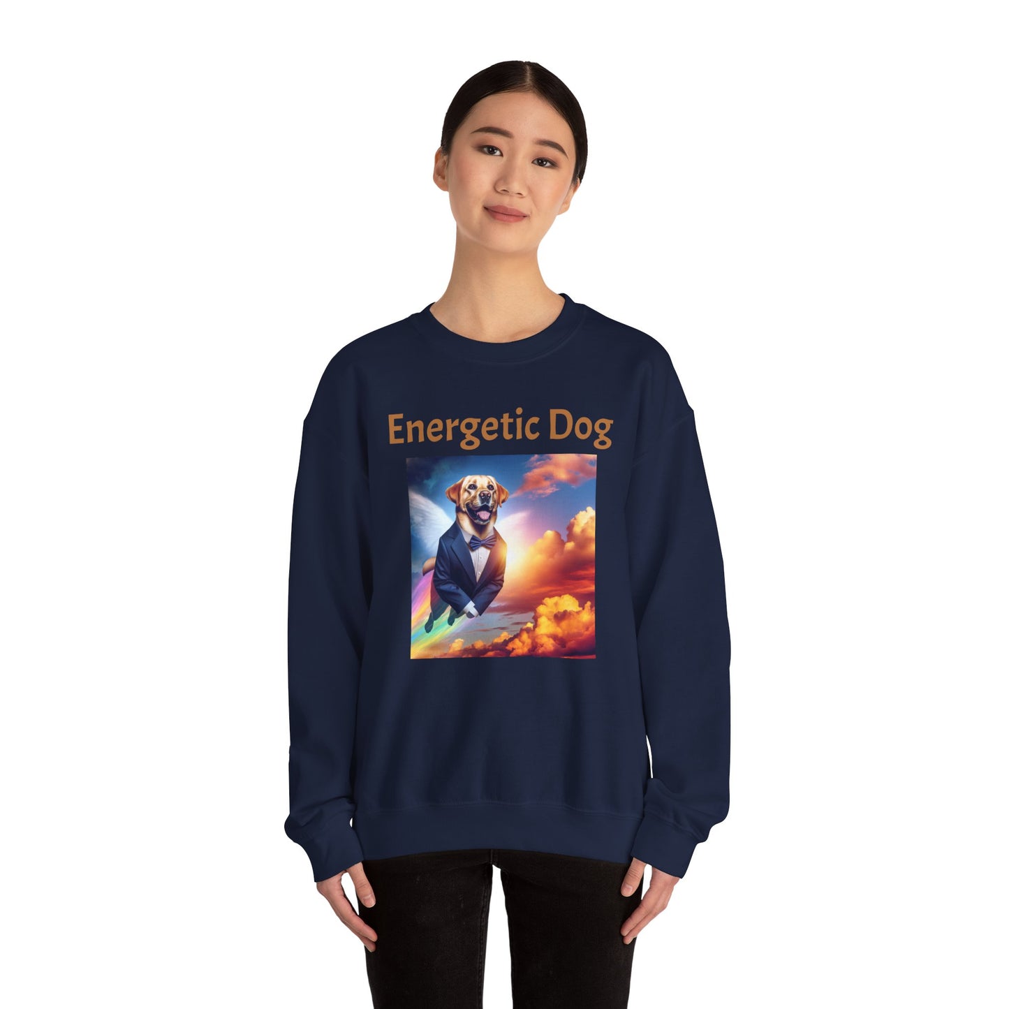 Energetic Dog Crewneck Sweatshirt - Unisex Heavy Blend™