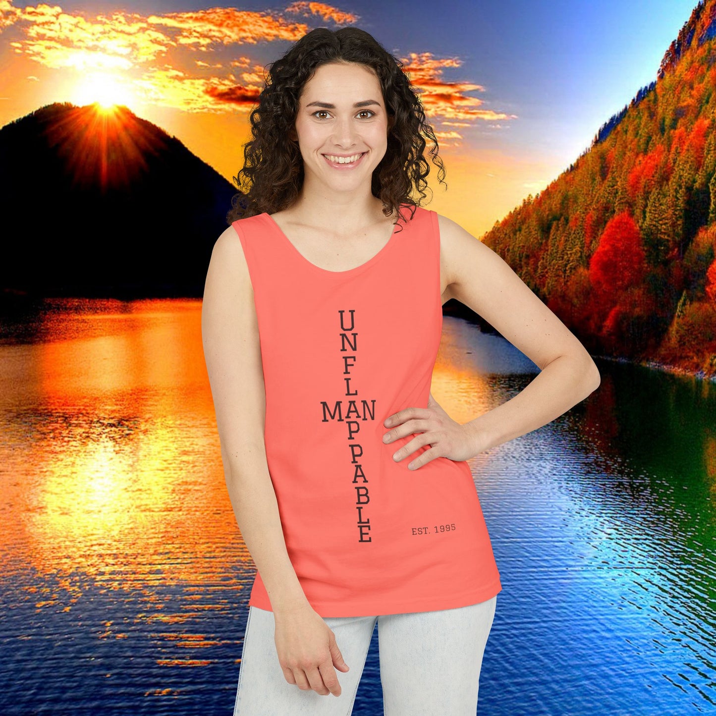 Unisex Inspirational Tank Top - Unflappable, Summer Apparel, Vacation Wear, Casual Gift, Fitness Gear