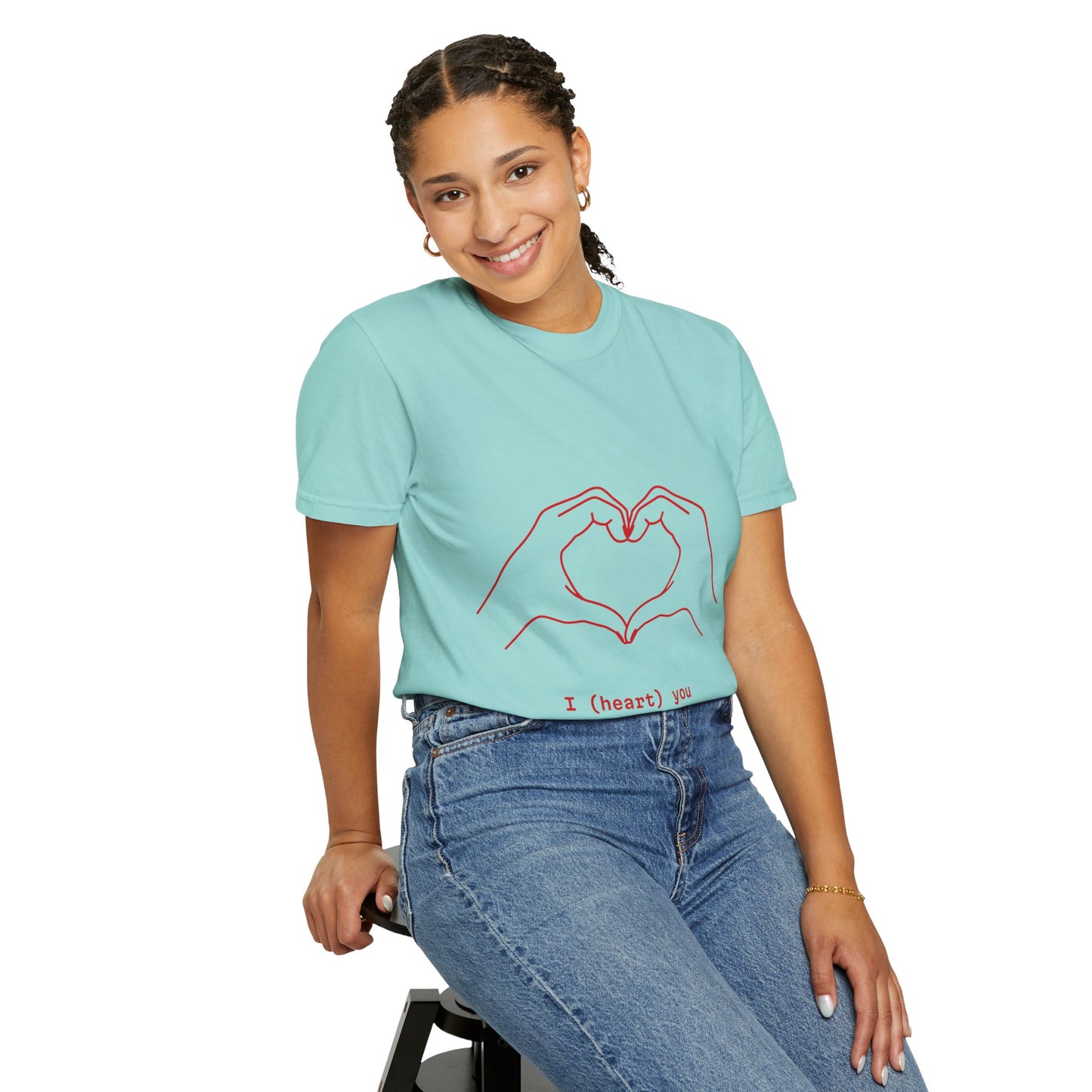 Unisex Heart Hands T-Shirt | I (heart) You Graphic Tee | Perfect for Valentine's Day and Everyday Love