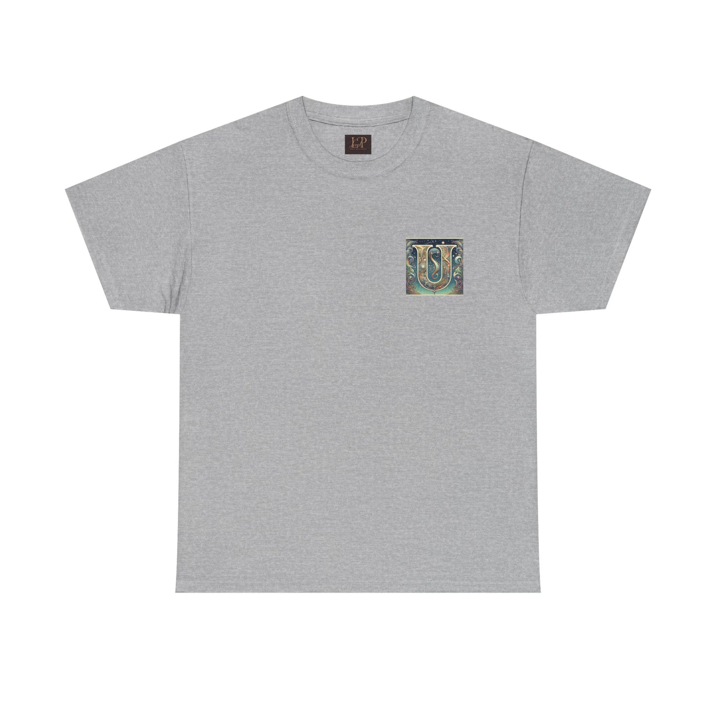 Unisex Heavy Cotton Tee - Stylish 'U' Graphic T-Shirt for Everyday Wear