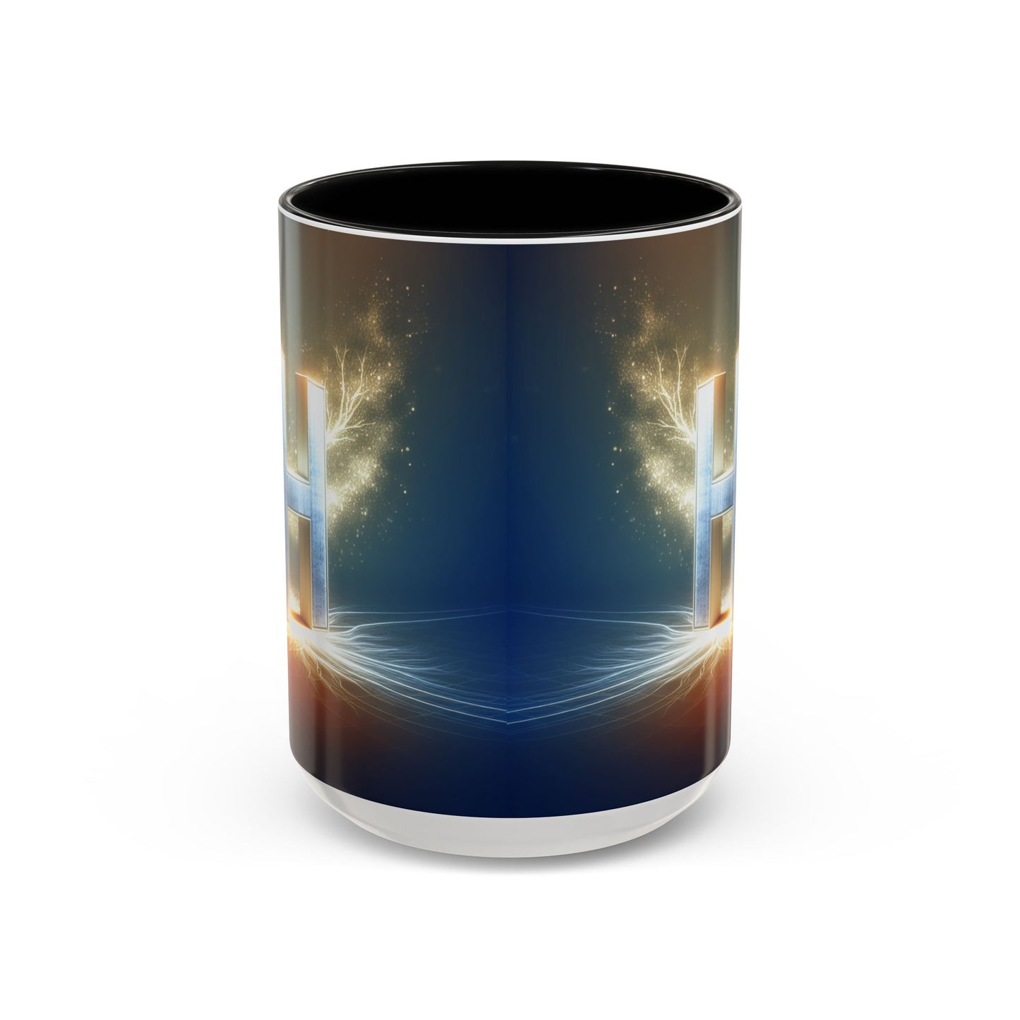 Stunning Accent Coffee Mug with Abstract Letter Design