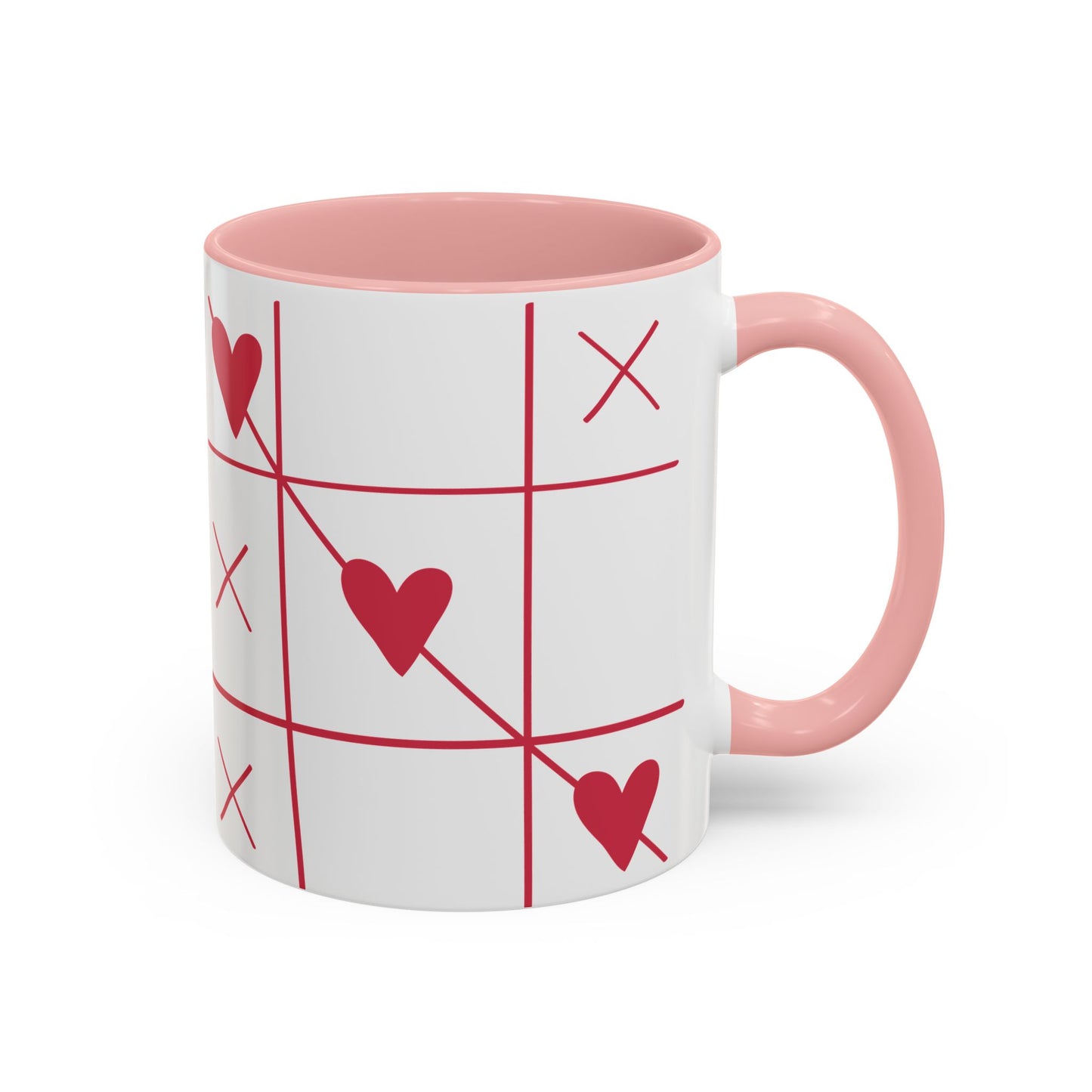 Love Tic Tac Toe Coffee Mug - Perfect for Valentine's Day and Romantic Moments