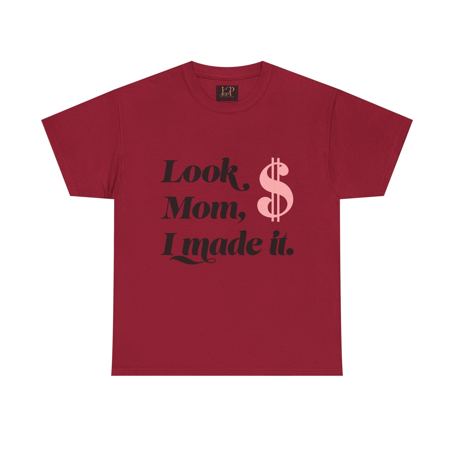 Look Mom, I Made It! Unisex Heavy Cotton Tee - Fun and Motivational Graphic T-Shirt for Celebrations