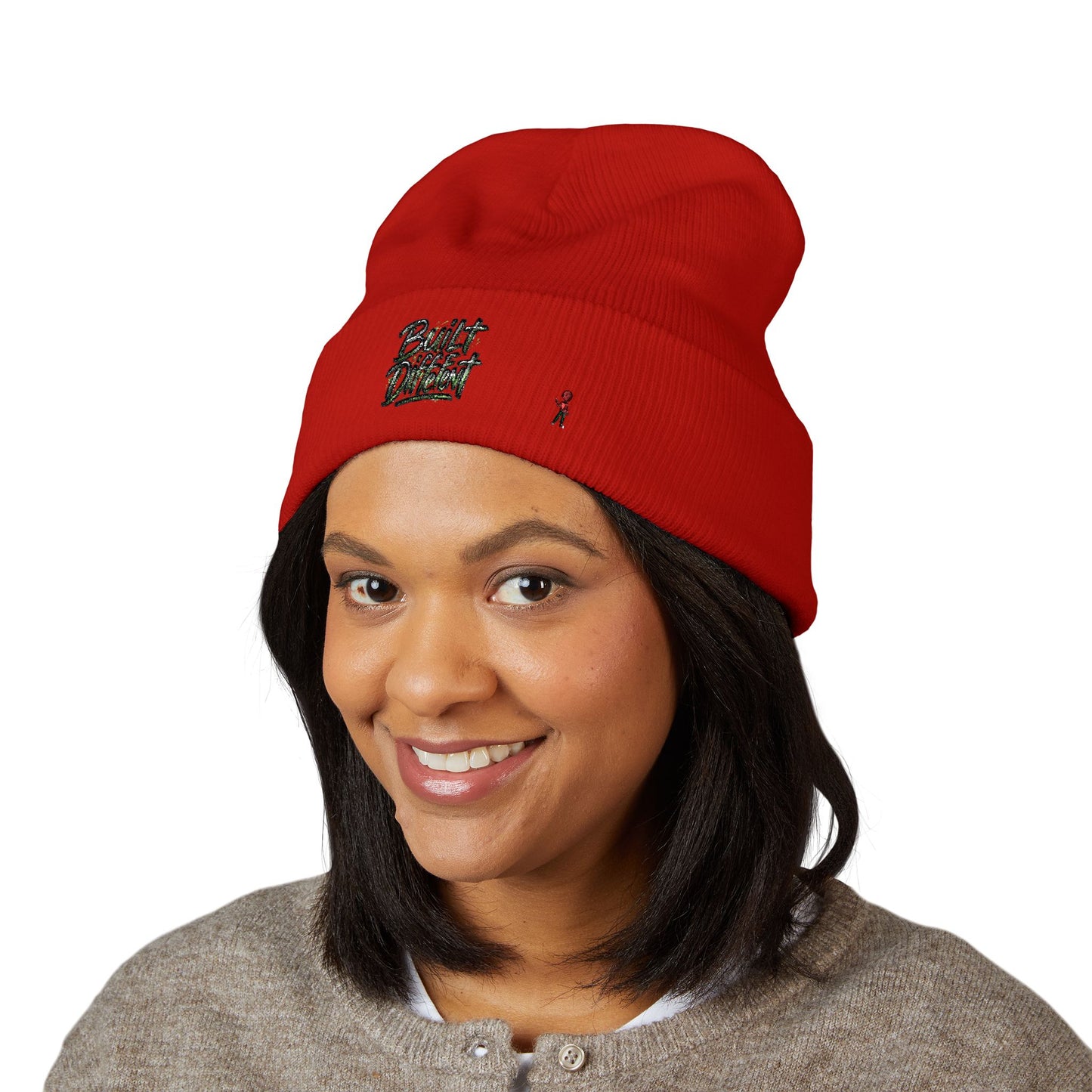Embroidered 'Plant Daddy' Cuffed Beanie — Cozy Garden Lover Knit Hat