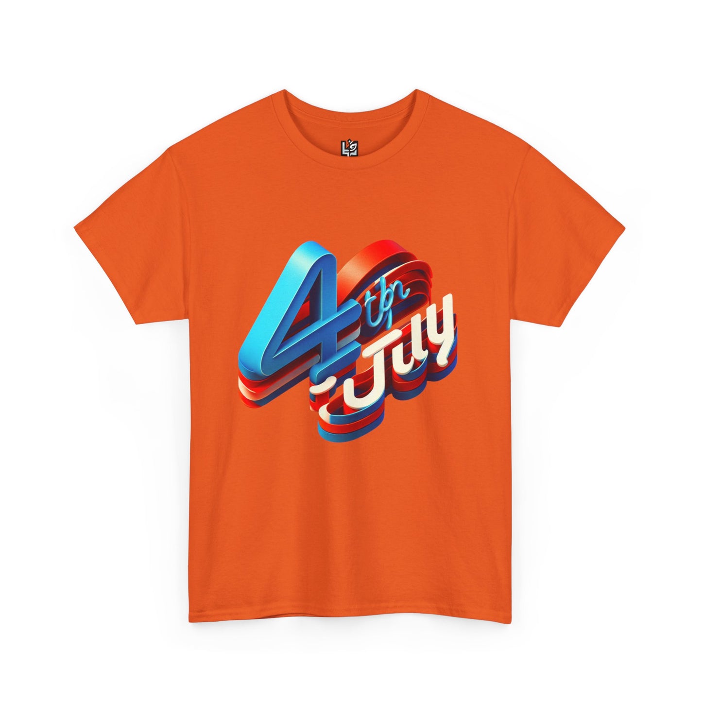 4th of July Unisex Heavy Cotton Tee, Patriotic Shirt, Independence Day Apparel, Summer Event T-Shirt, Casual Graphic Tee