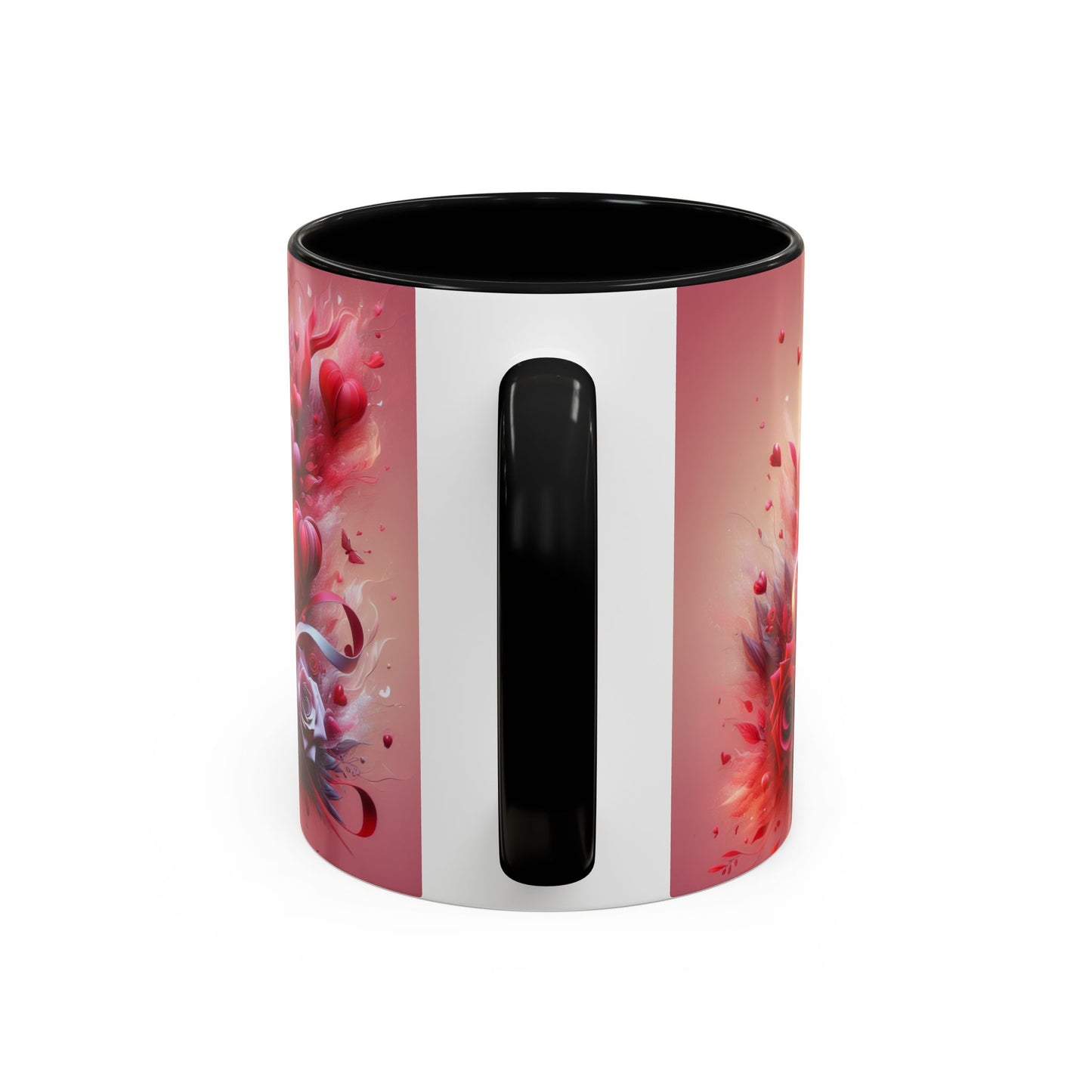 Romantic Floral Accent Coffee Mug - Perfect Gift for Valentine's Day