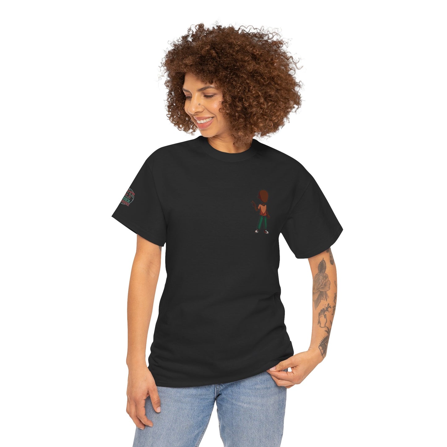 Mini Guitarist Tee — Cute Retro Kid Playing Guitar Graphic T-Shirt