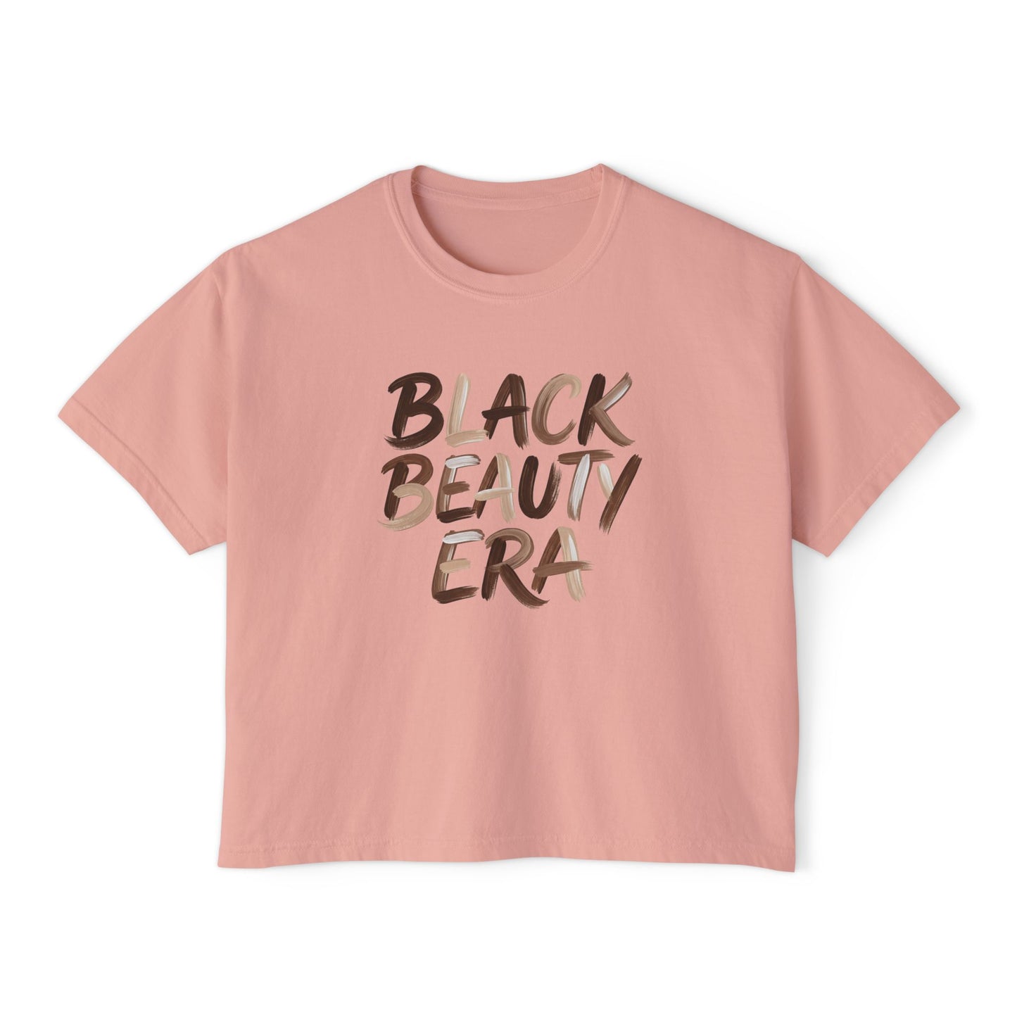 Black Beauty Era Boxy Tee — Women's Empowerment Graphic Shirt