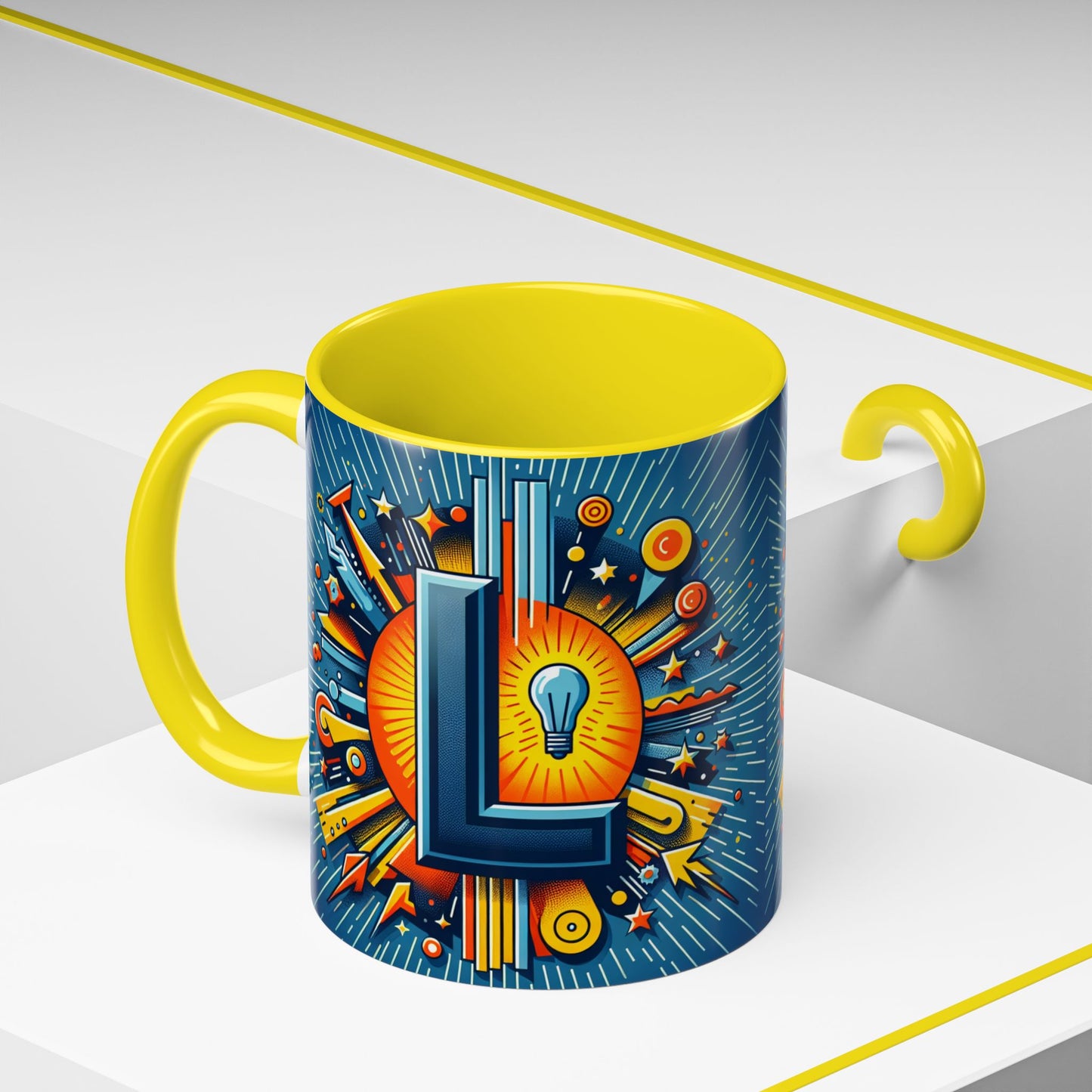 Creative Light Bulb Accent Coffee Mug – Perfect Gift for Innovators