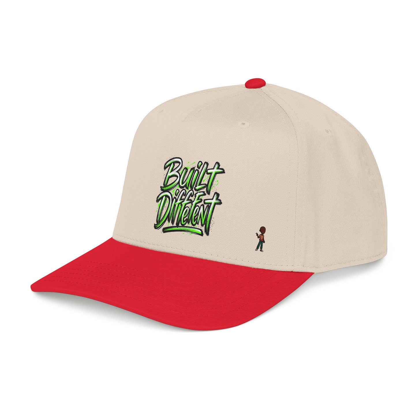 Mid Profile Baseball Cap — 'Built Different' Streetwear Hat