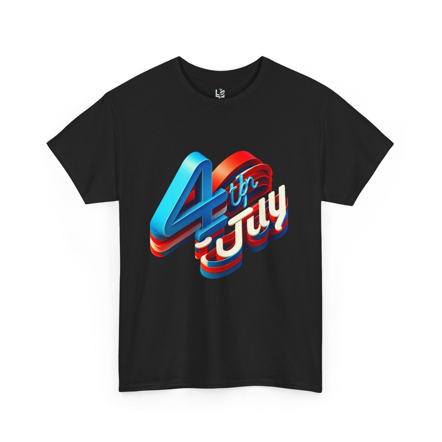 4th of July Unisex Heavy Cotton Tee, Patriotic Shirt, Independence Day Apparel, Summer Event T-Shirt, Casual Graphic Tee