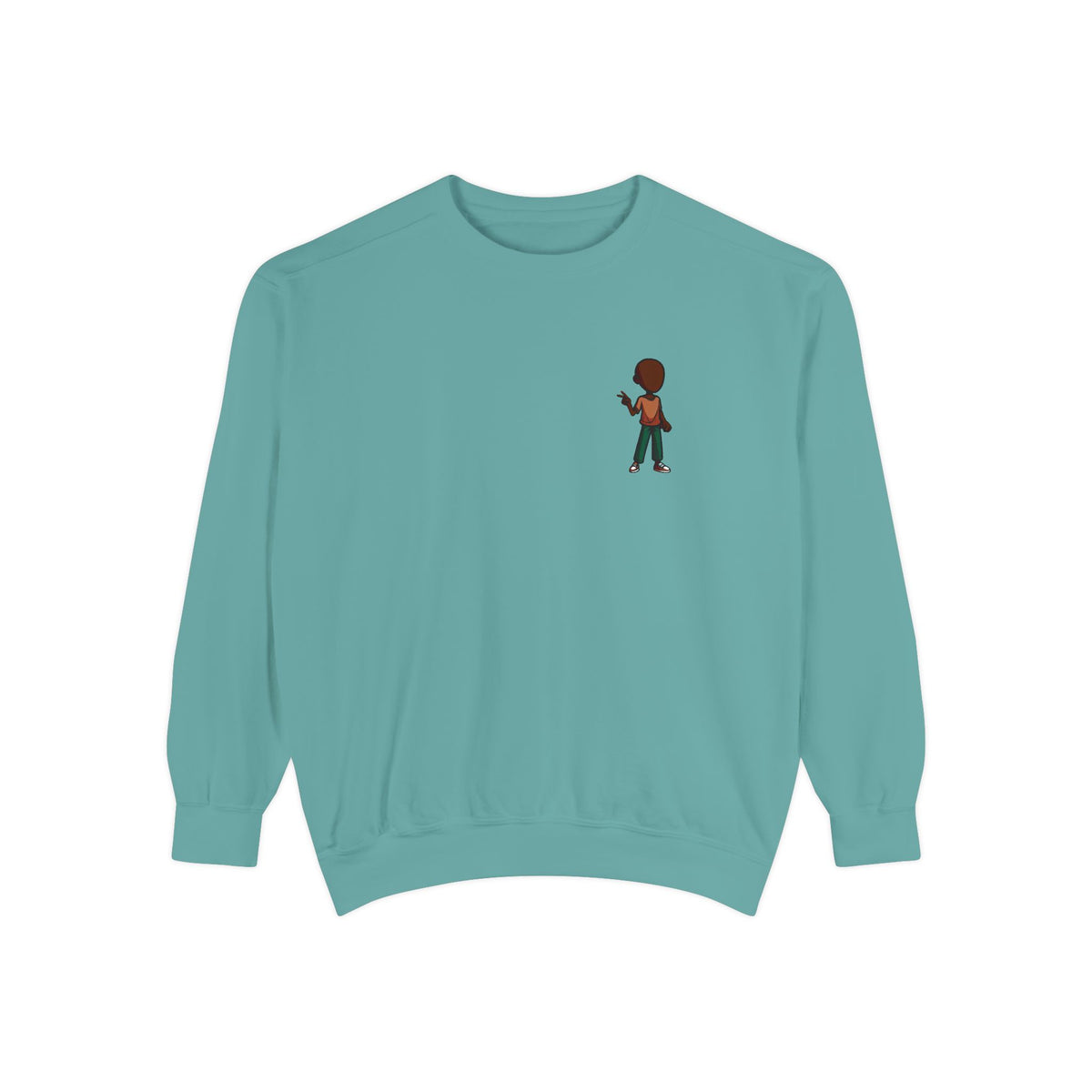 Retro Pixel Boy Graphic Sweatshirt