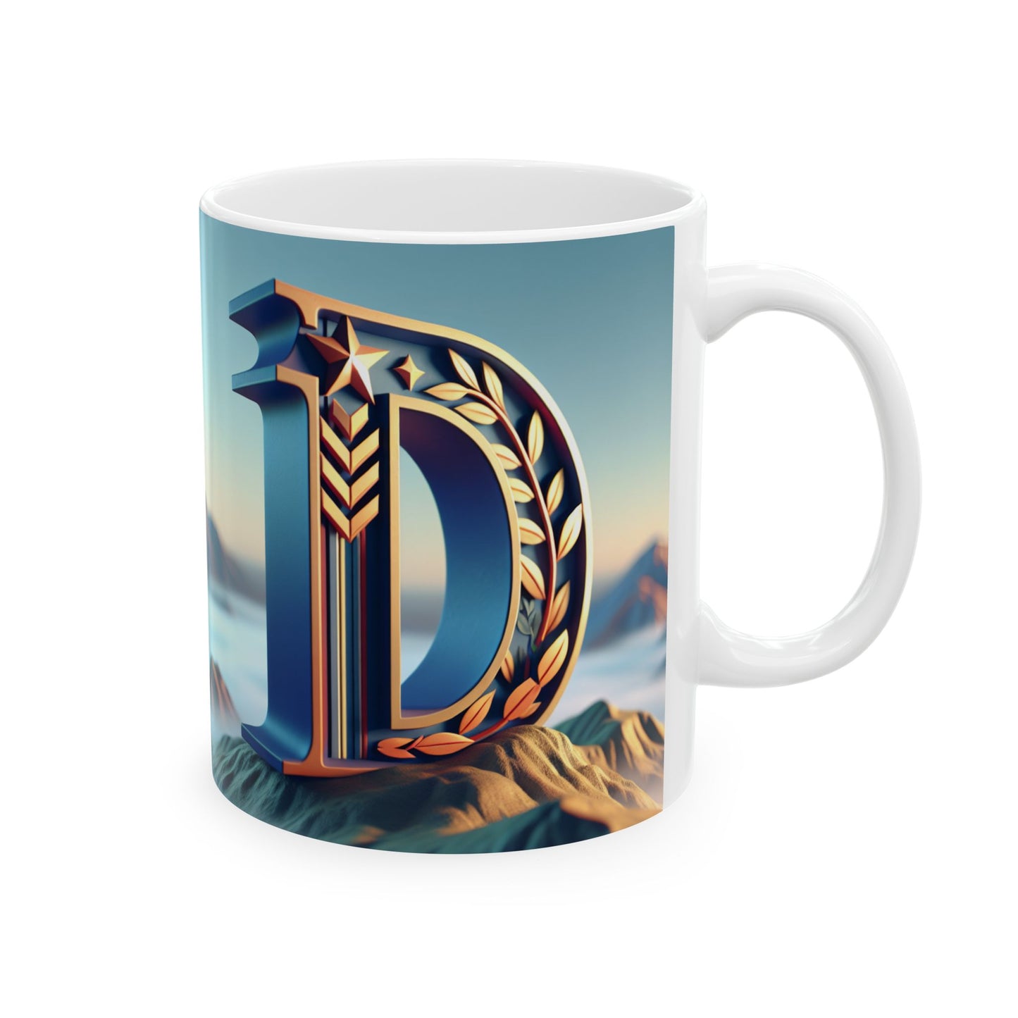 Inspirational Ceramic Mug - Motivational Mountain Design for Coffee Lovers, Ideal Gift for Nature Enthusiasts