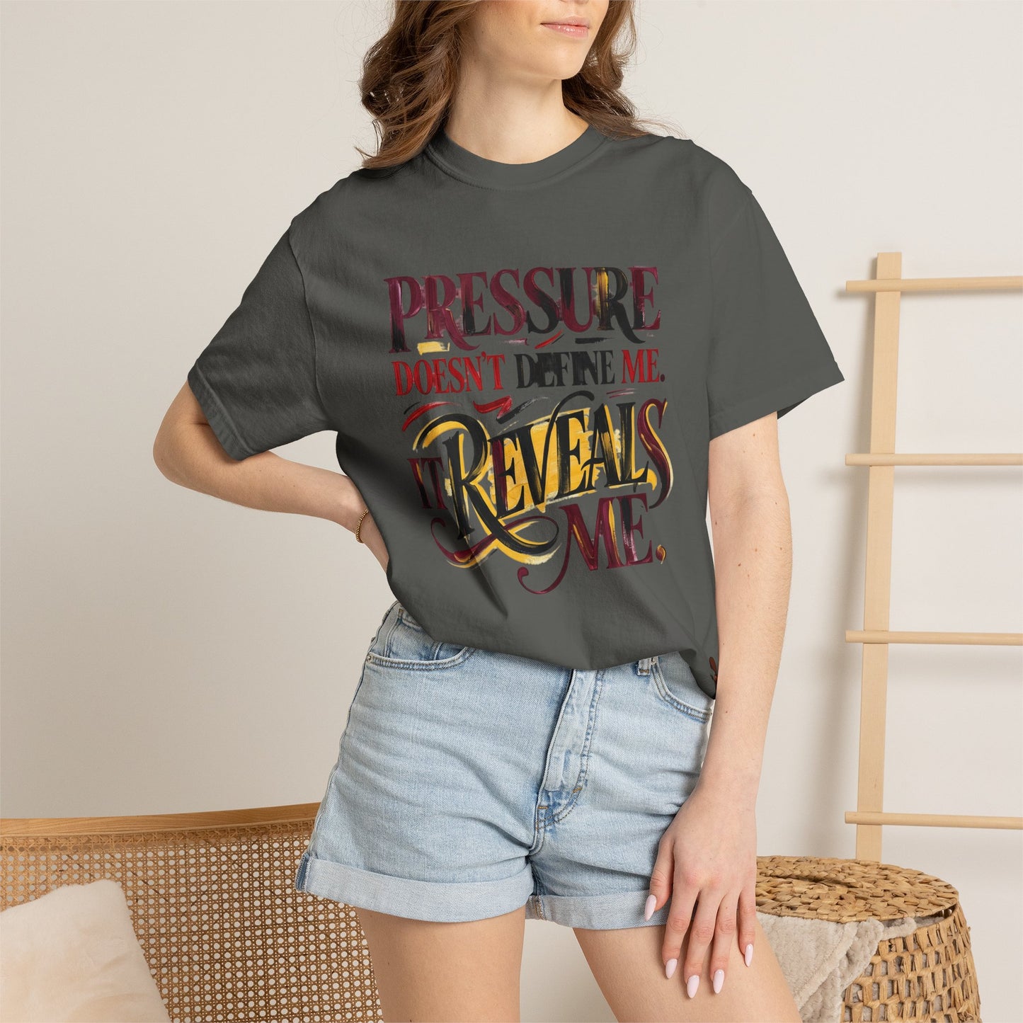 Pressure Reveals Me T-Shirt — Motivational Graphic Tee