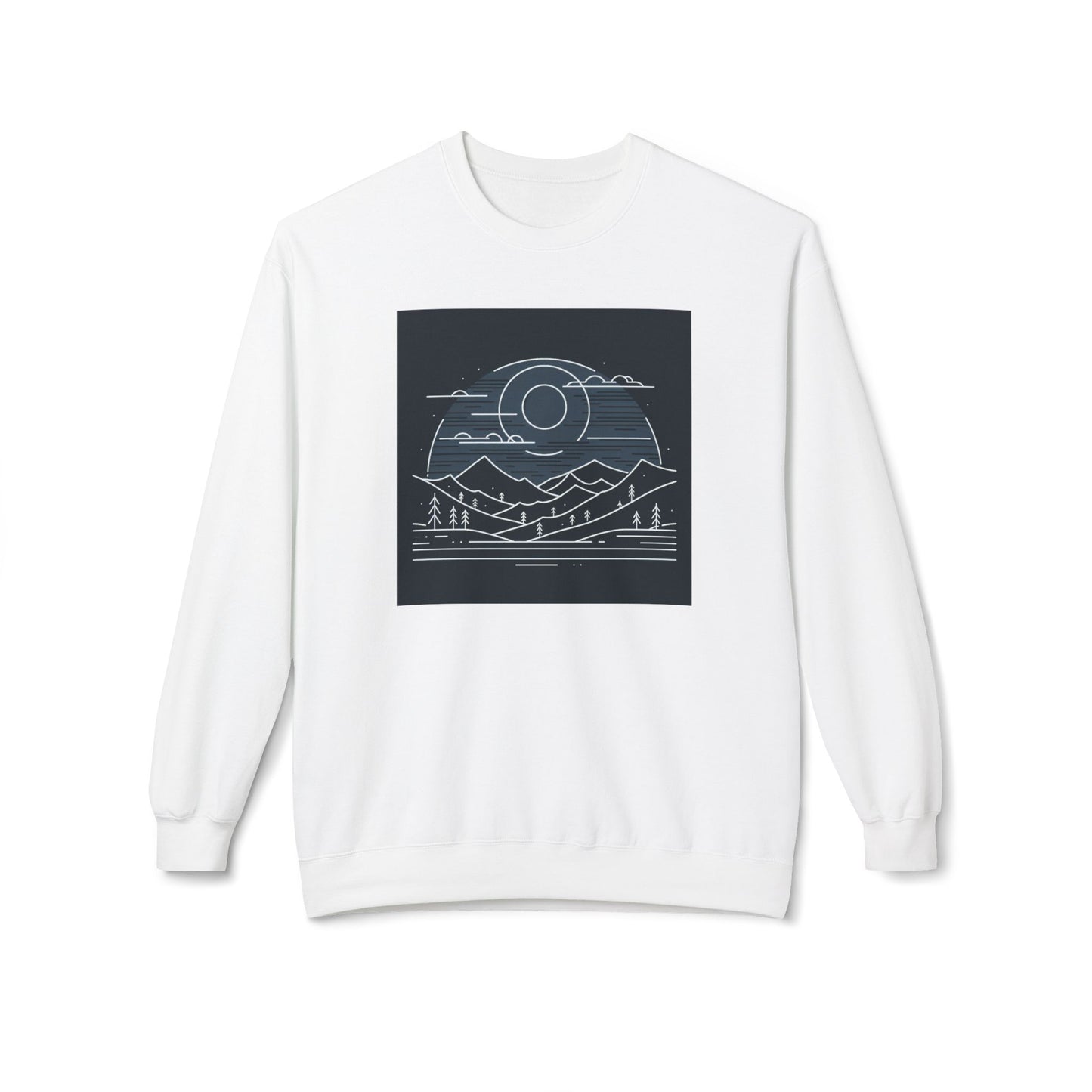 Adventure Awaits Fleece Crewneck Sweatshirt - Perfect for Nature Lovers