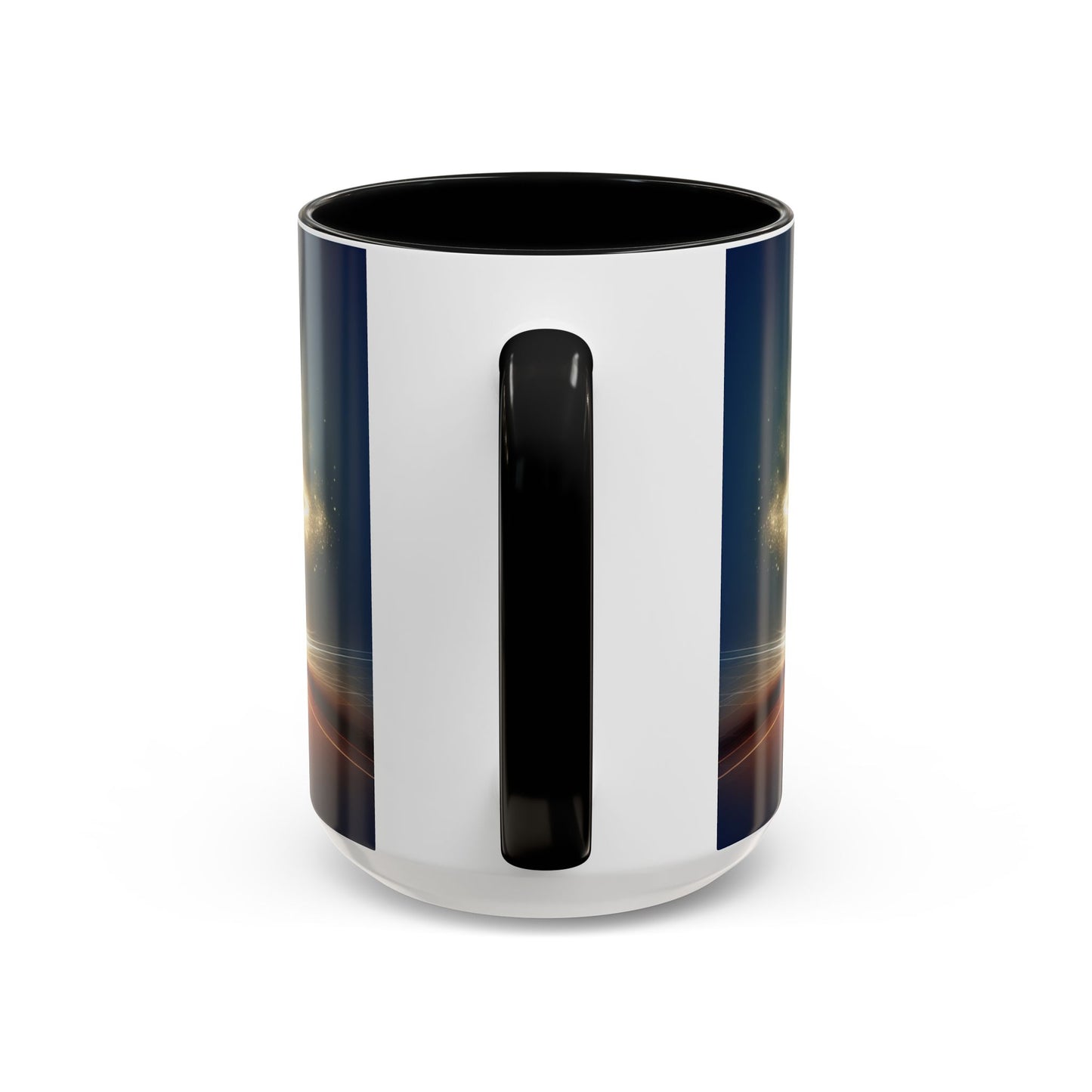 Stunning Accent Coffee Mug with Abstract Letter Design