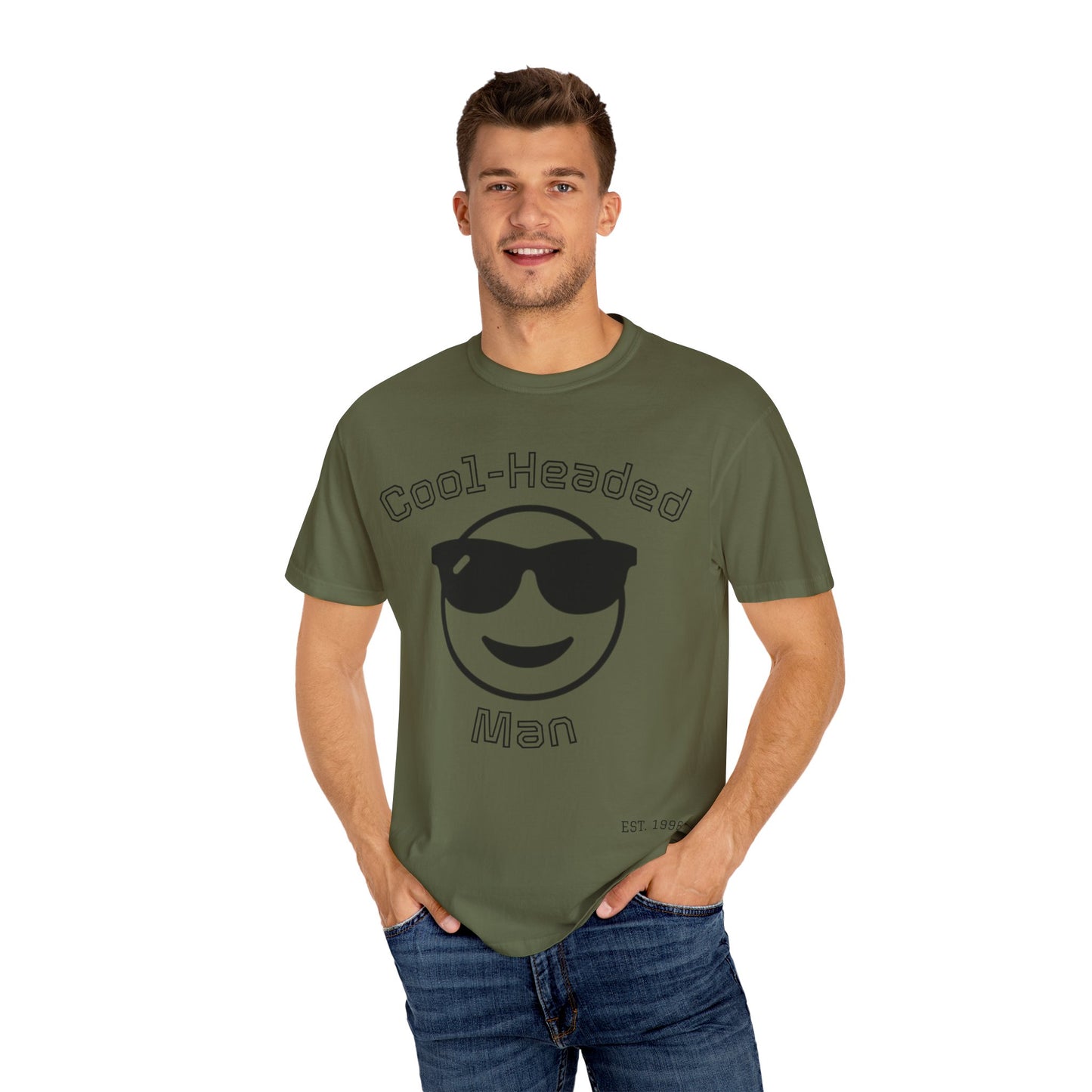 Cool-Headed Unisex T-Shirt, Funny Graphic Tee for Men, Cool Guy Gift, Summer Outfit, Casual Wear, Birthday Presents