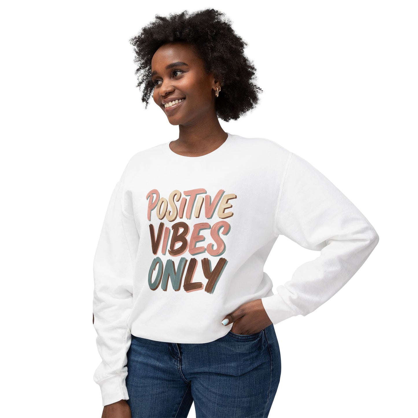 Positive Vibes Only Crewneck Sweatshirt
