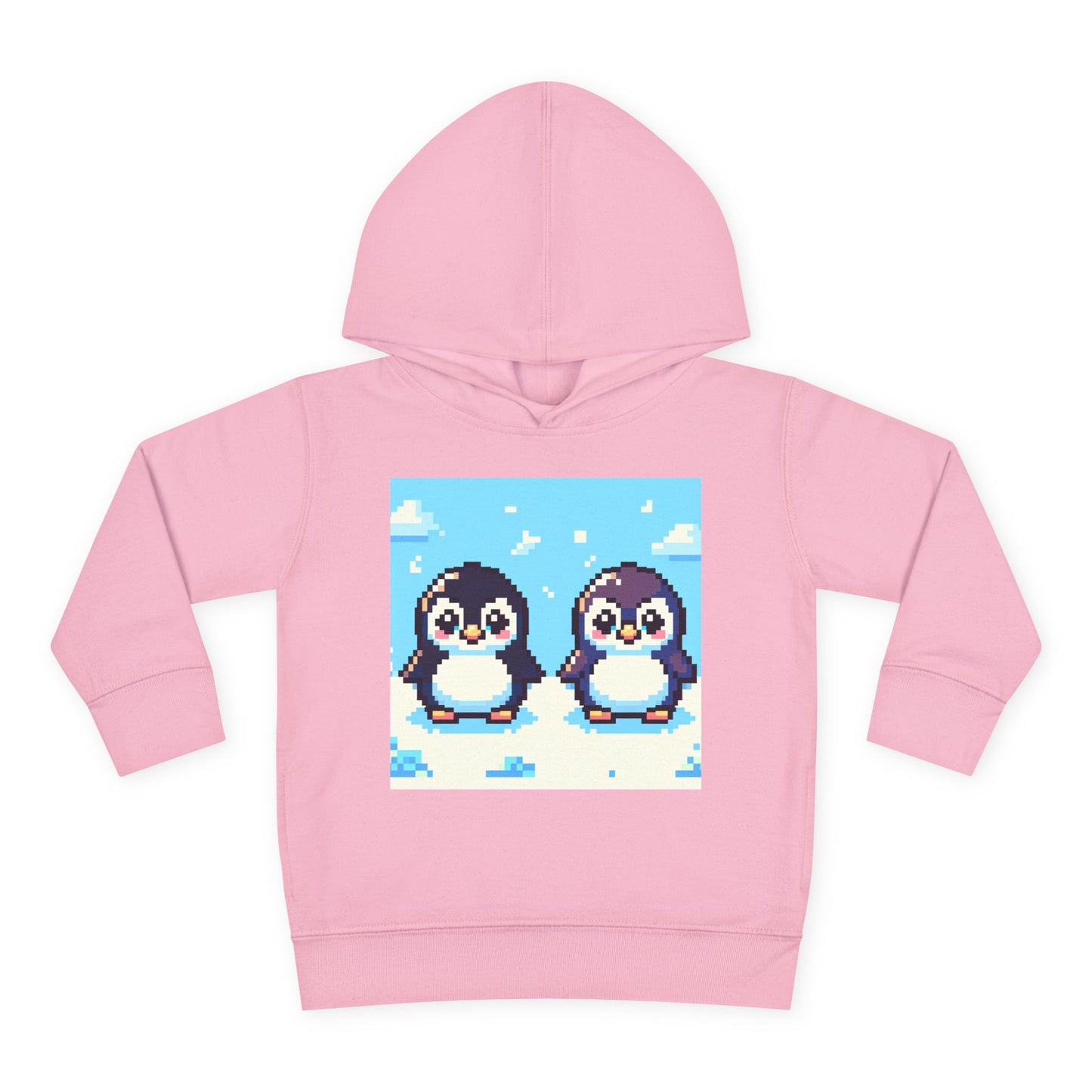 Cute Penguin Toddler Pullover Fleece Hoodie - Perfect for Winter Playtime