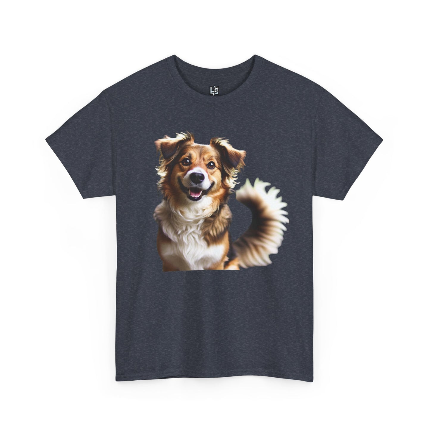 Happy Dog Unisex Heavy Cotton Tee - Perfect Gift for Pet Lovers