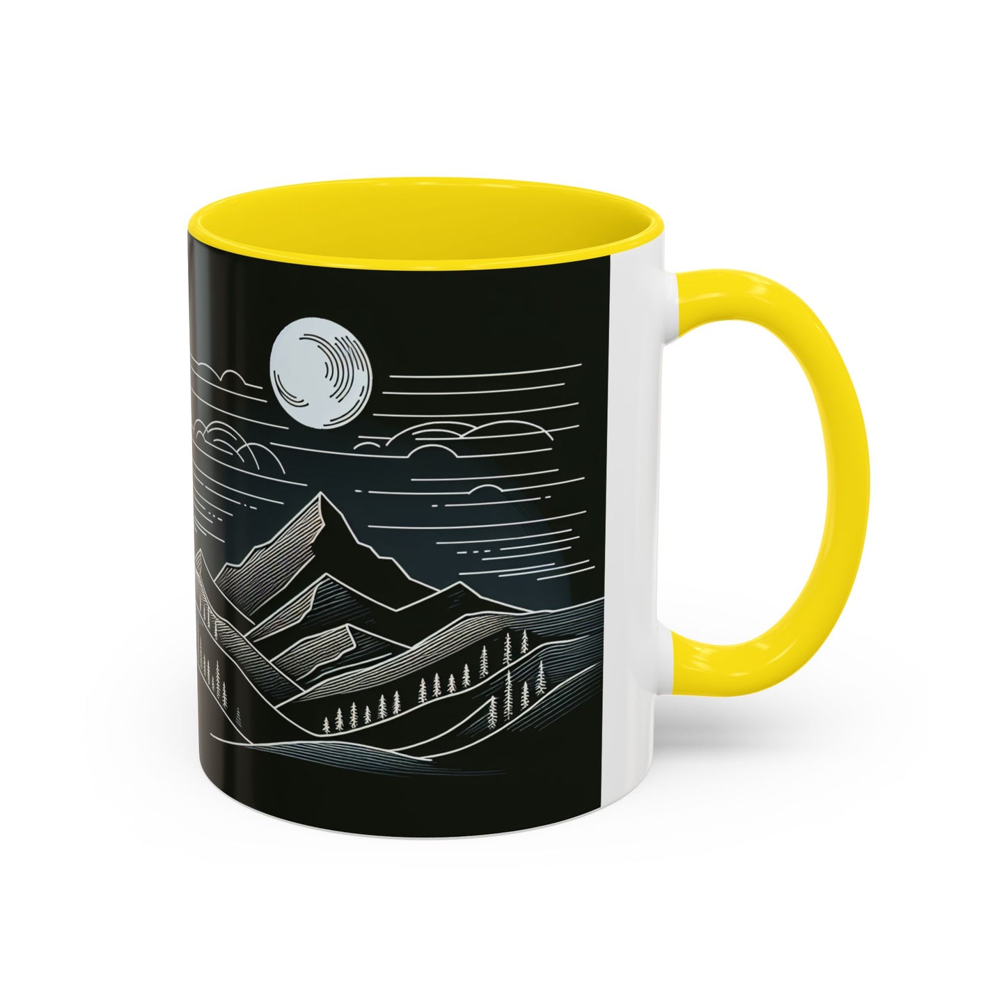 Mountain Landscape Accent Coffee Mug - Nature Inspired 11 & 15oz