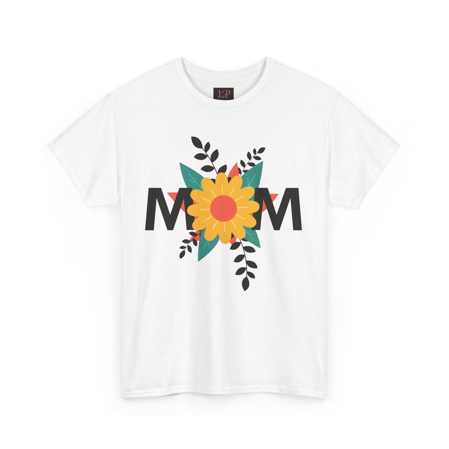 Mom Floral Unisex Heavy Cotton Tee - Perfect Gift for Mother's Day