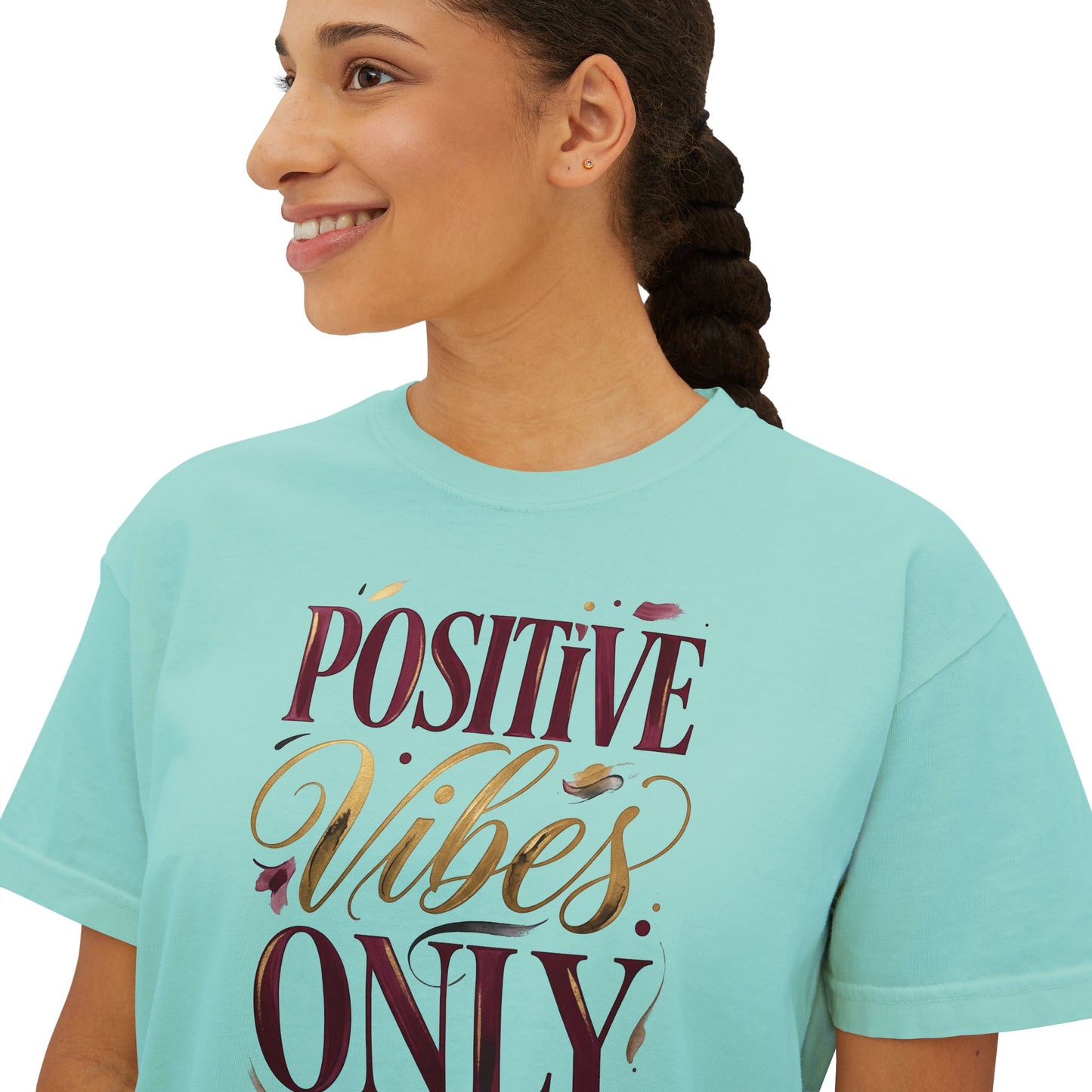 Positive Vibes Only Boxy Tee