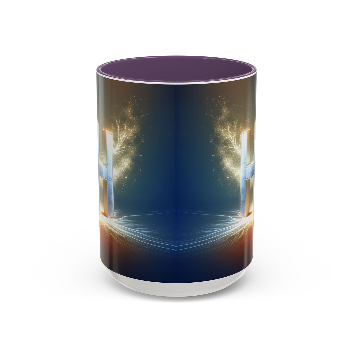 Stunning Accent Coffee Mug with Abstract Letter Design