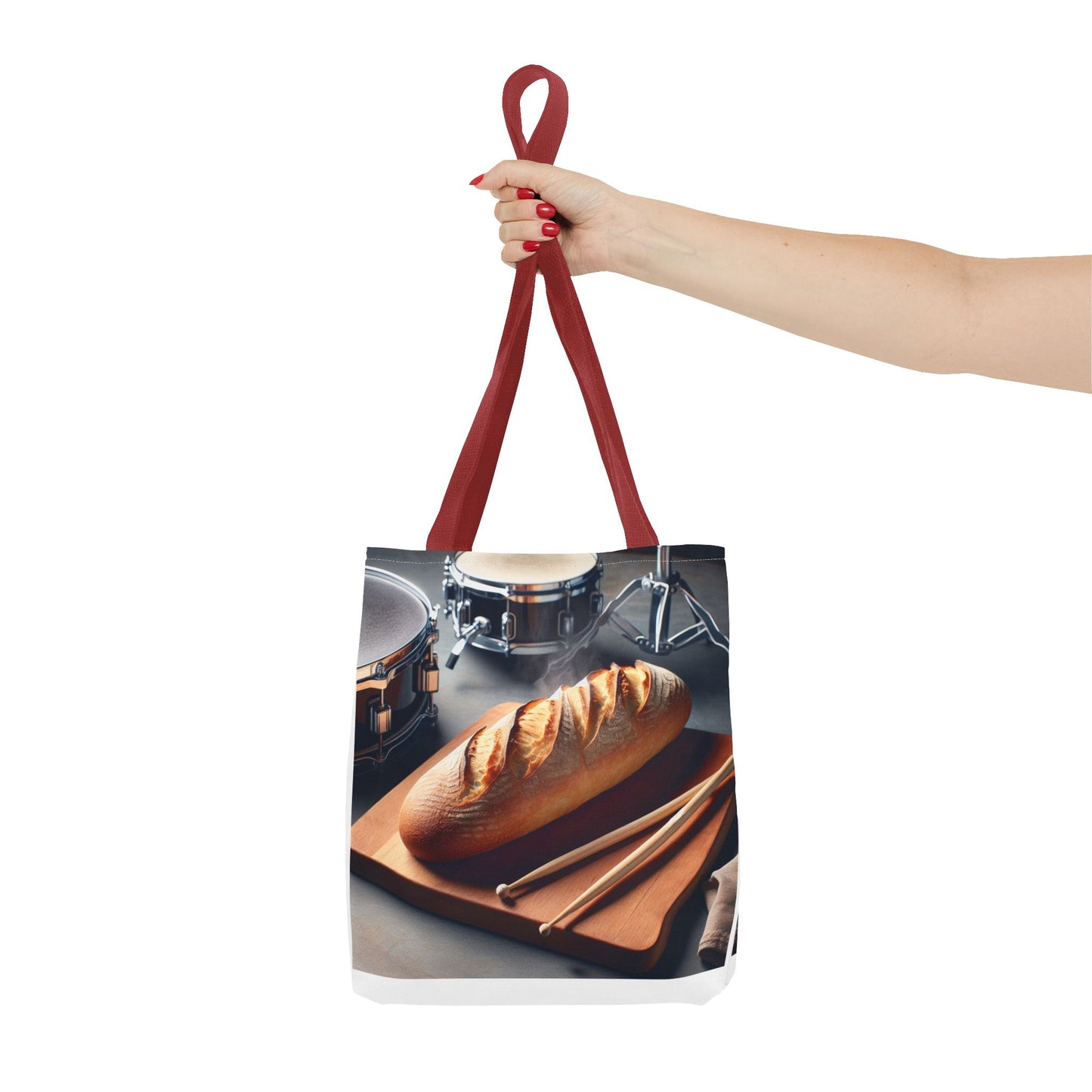 Bread & Drums Tote Bag – Perfect for Food Lovers & Musicians