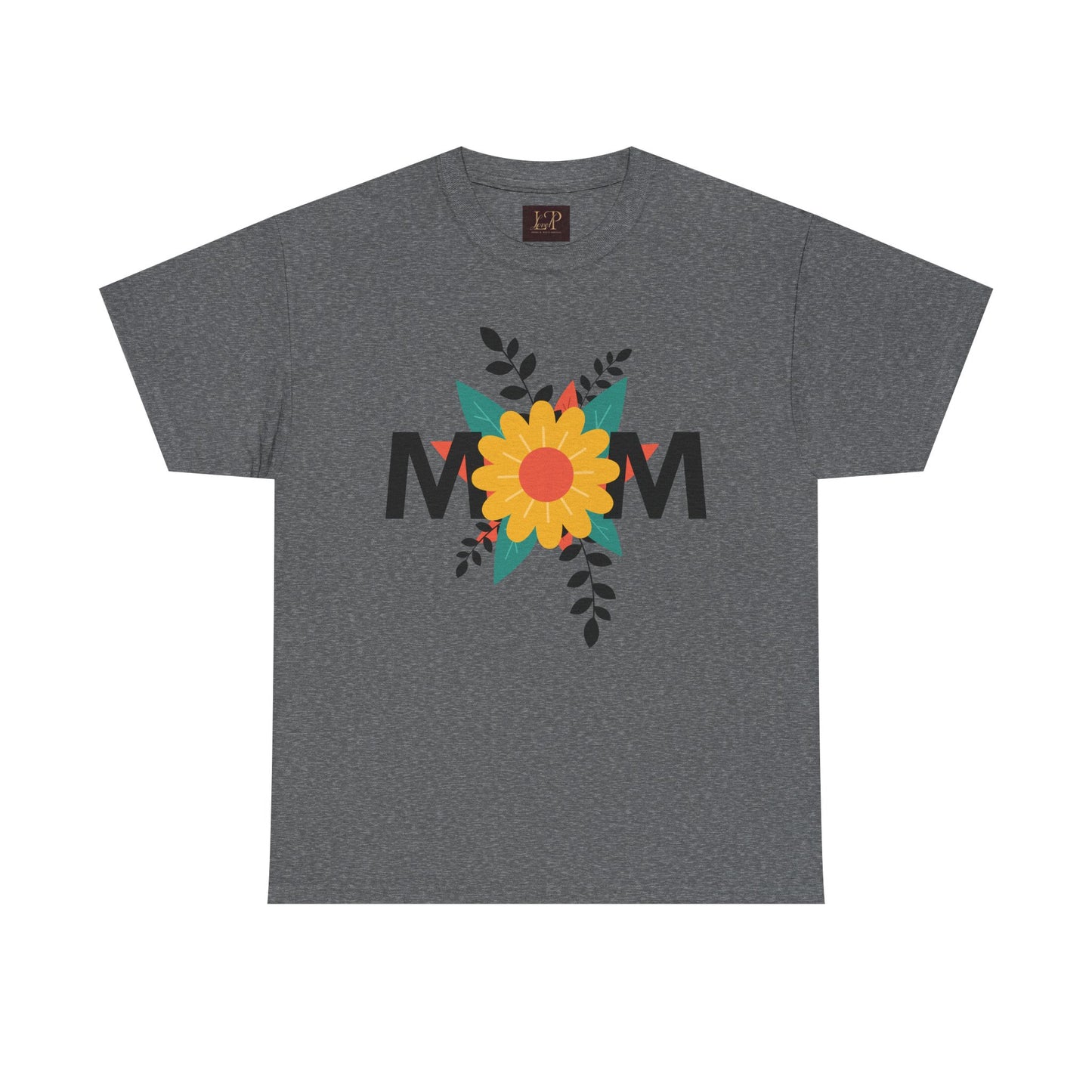 Mom Floral Unisex Heavy Cotton Tee - Perfect Gift for Mother's Day