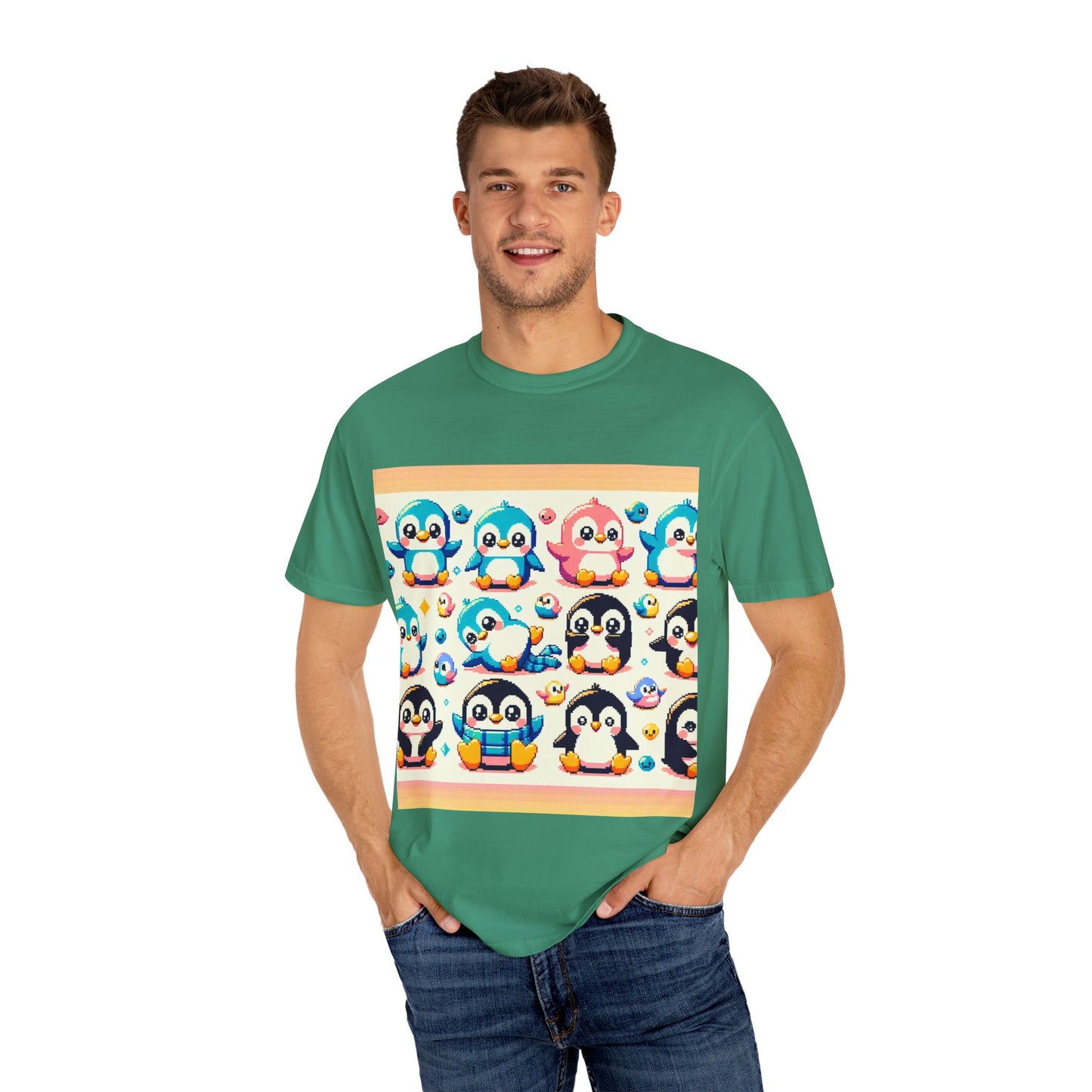 Cute Penguin Graphic Unisex T-shirt - Fun & Colorful Summer Tee