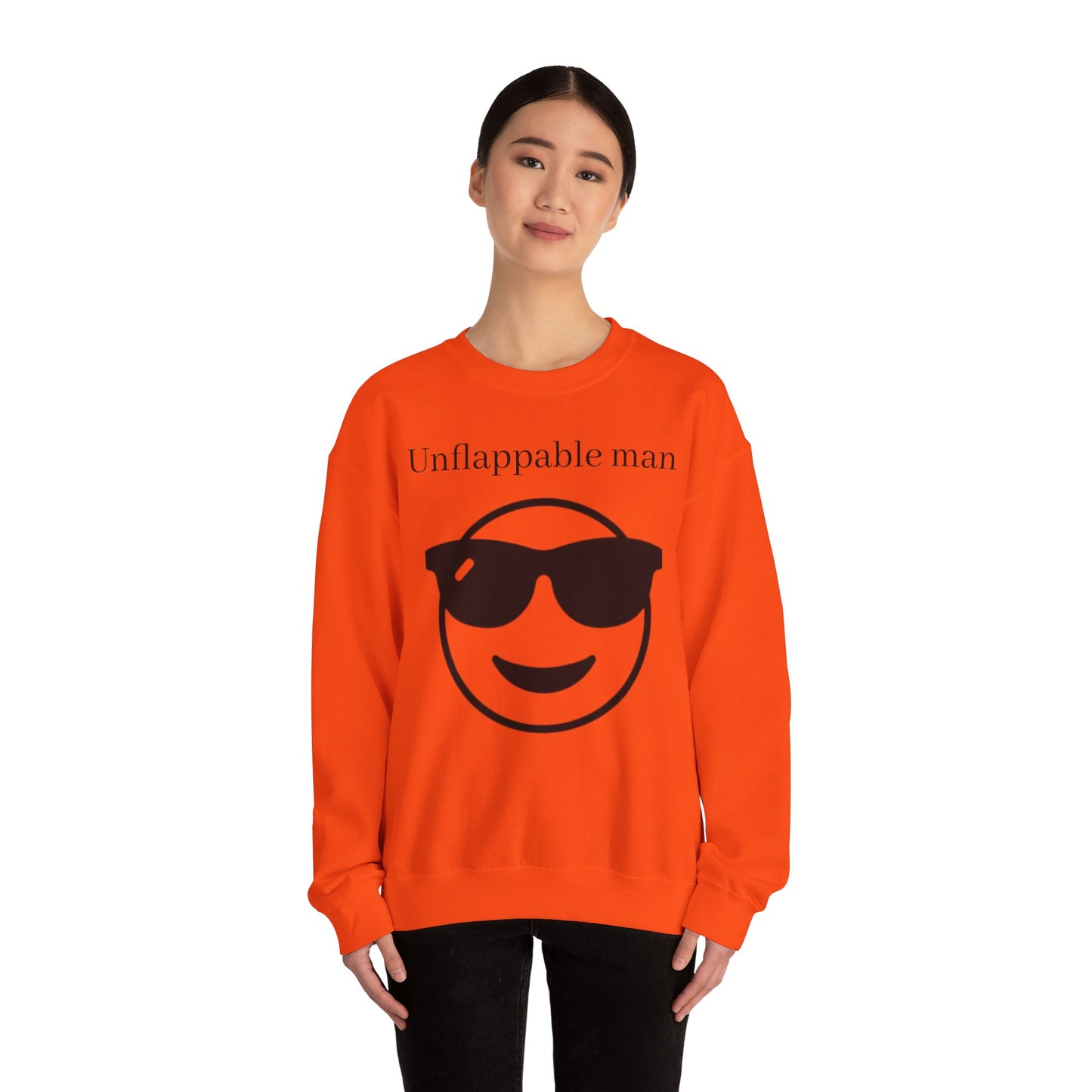 Unflappable Man Crewneck Sweatshirt - Cool & Comfortable Apparel