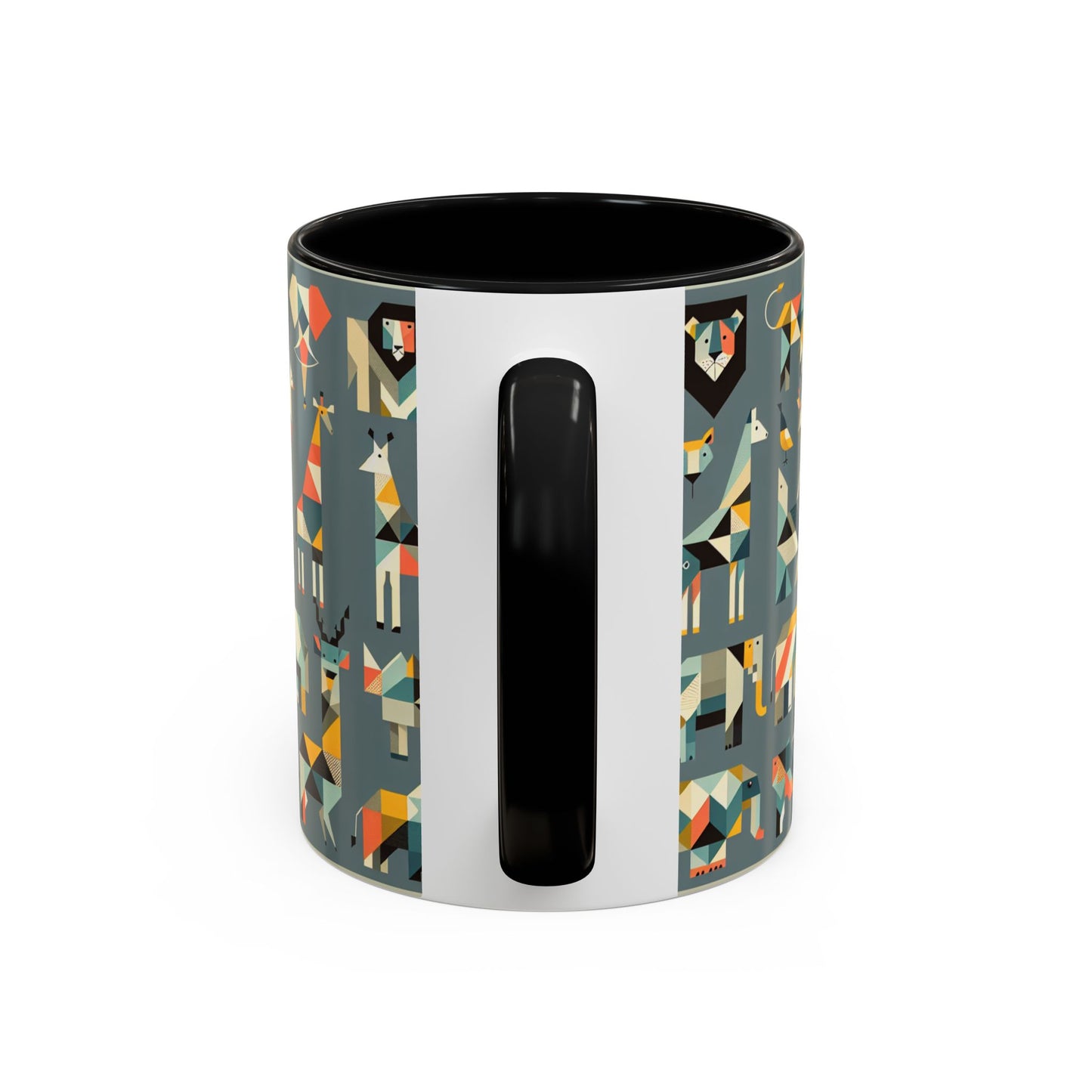 Colorful Animal Print Accent Coffee Mug - Unique 11/15oz Ceramic Cup for Nature Lovers