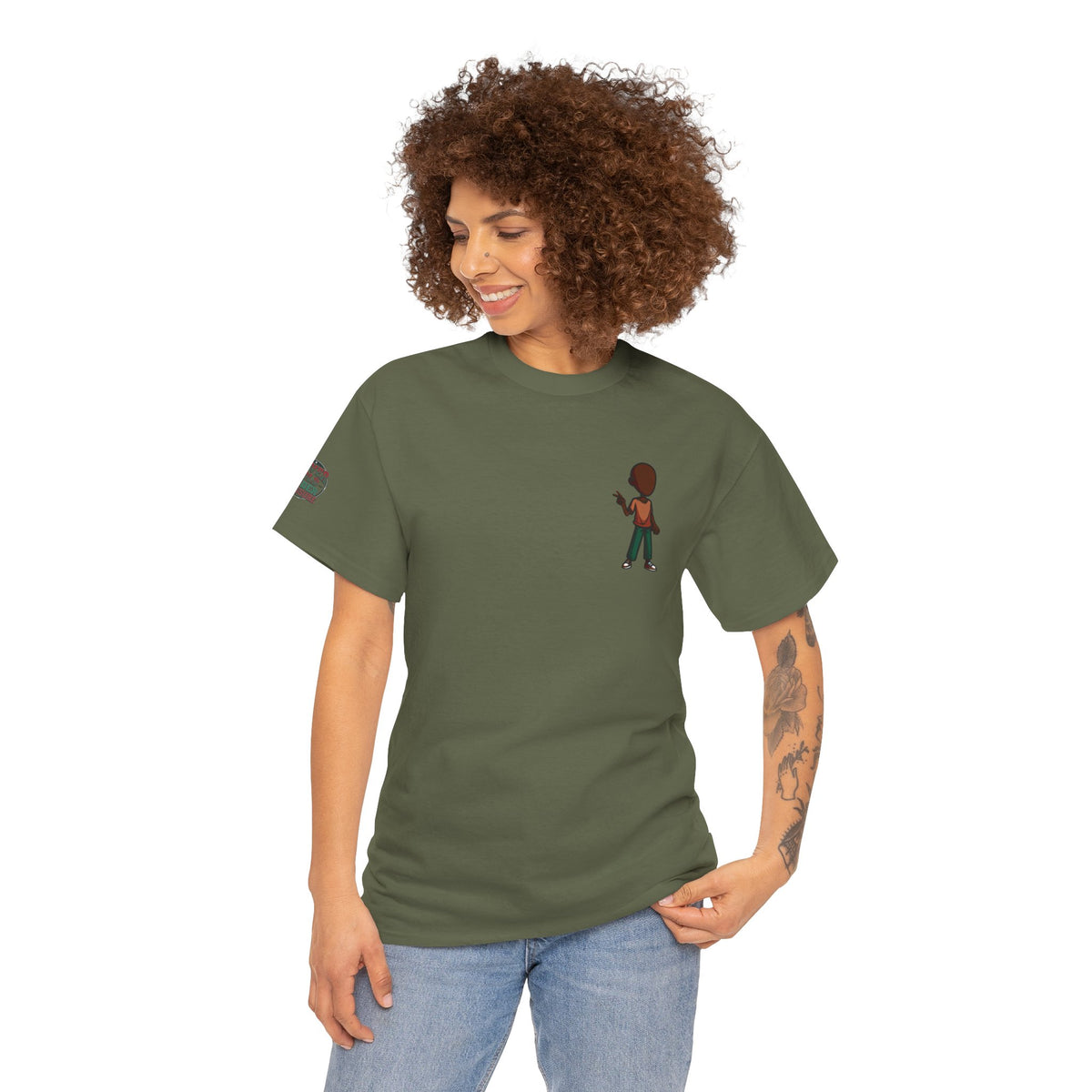 Mini Guitarist Tee — Cute Retro Kid Playing Guitar Graphic T-Shirt