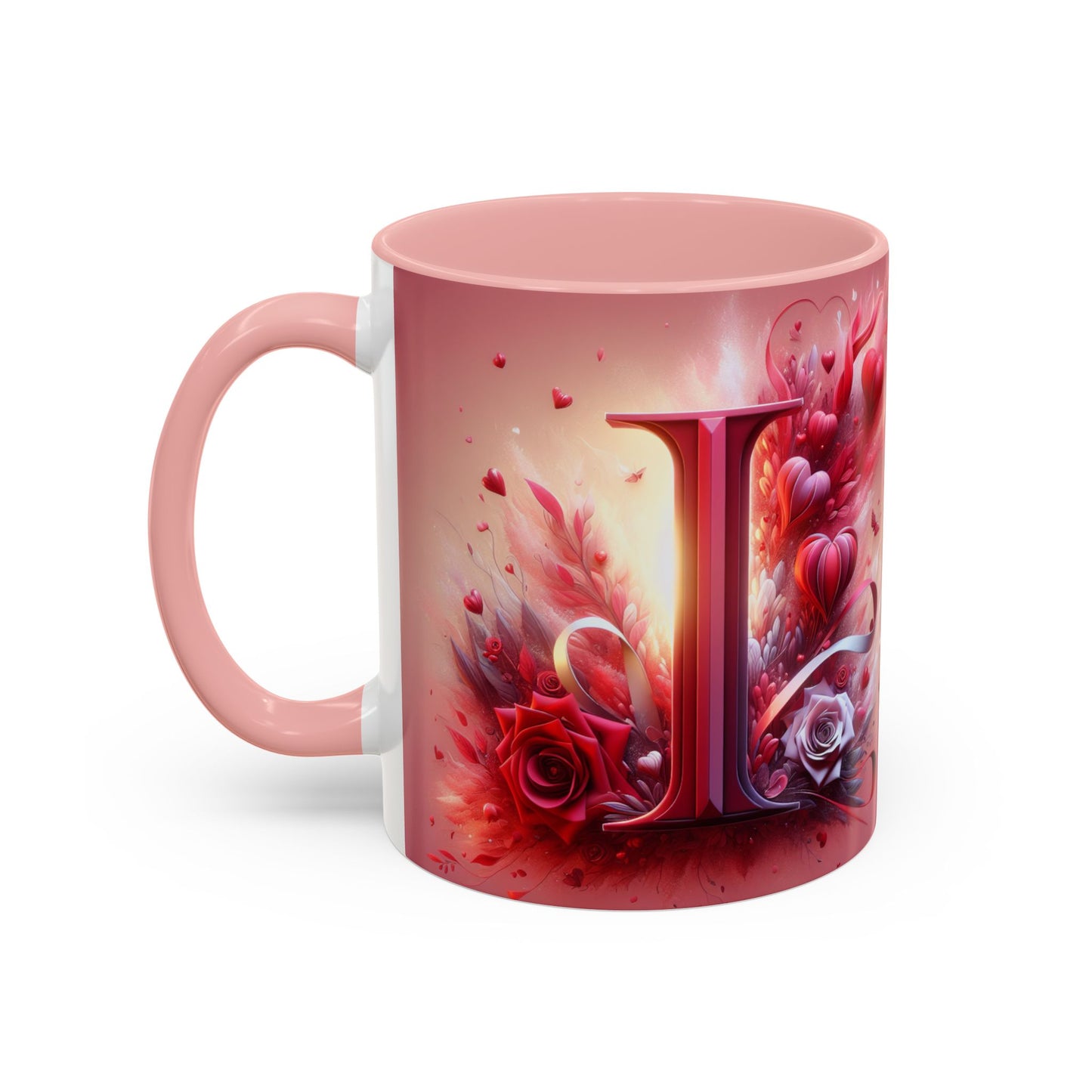 Romantic Floral Accent Coffee Mug - Perfect Gift for Valentine's Day