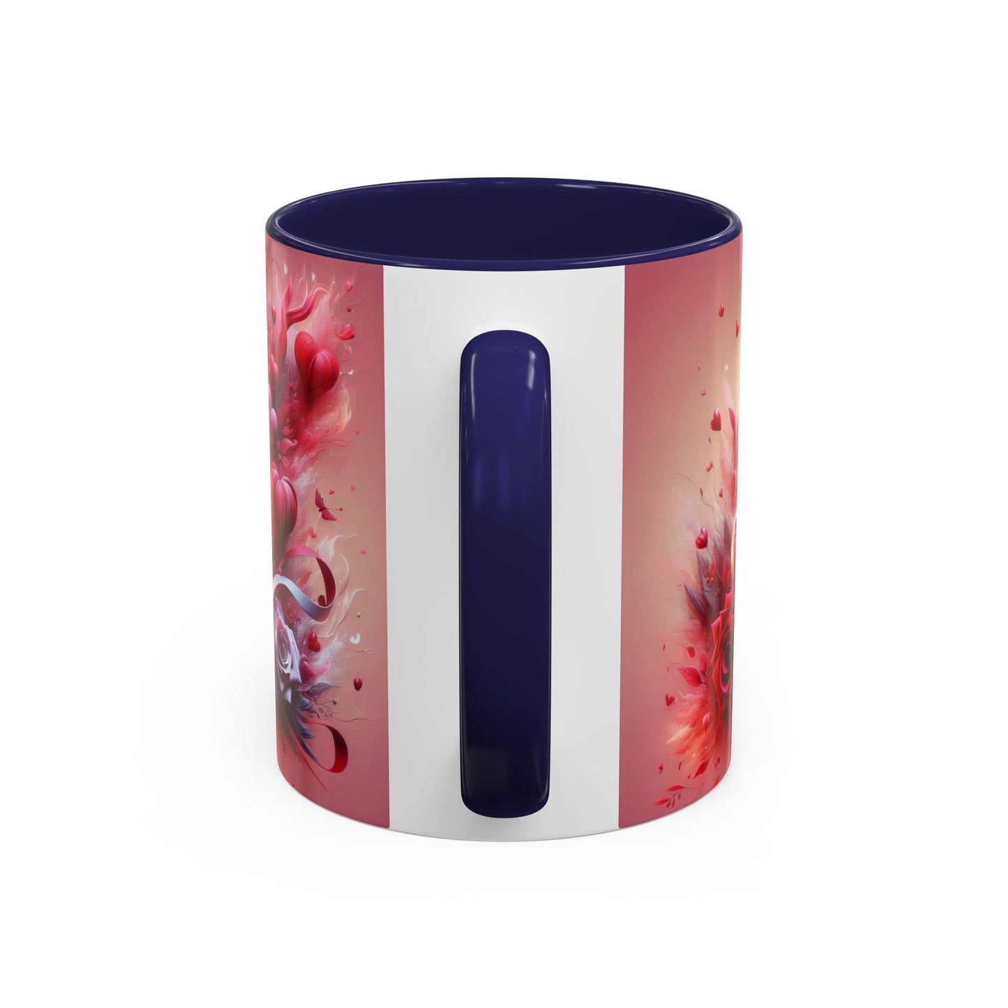 Romantic Floral Accent Coffee Mug - Perfect Gift for Valentine's Day