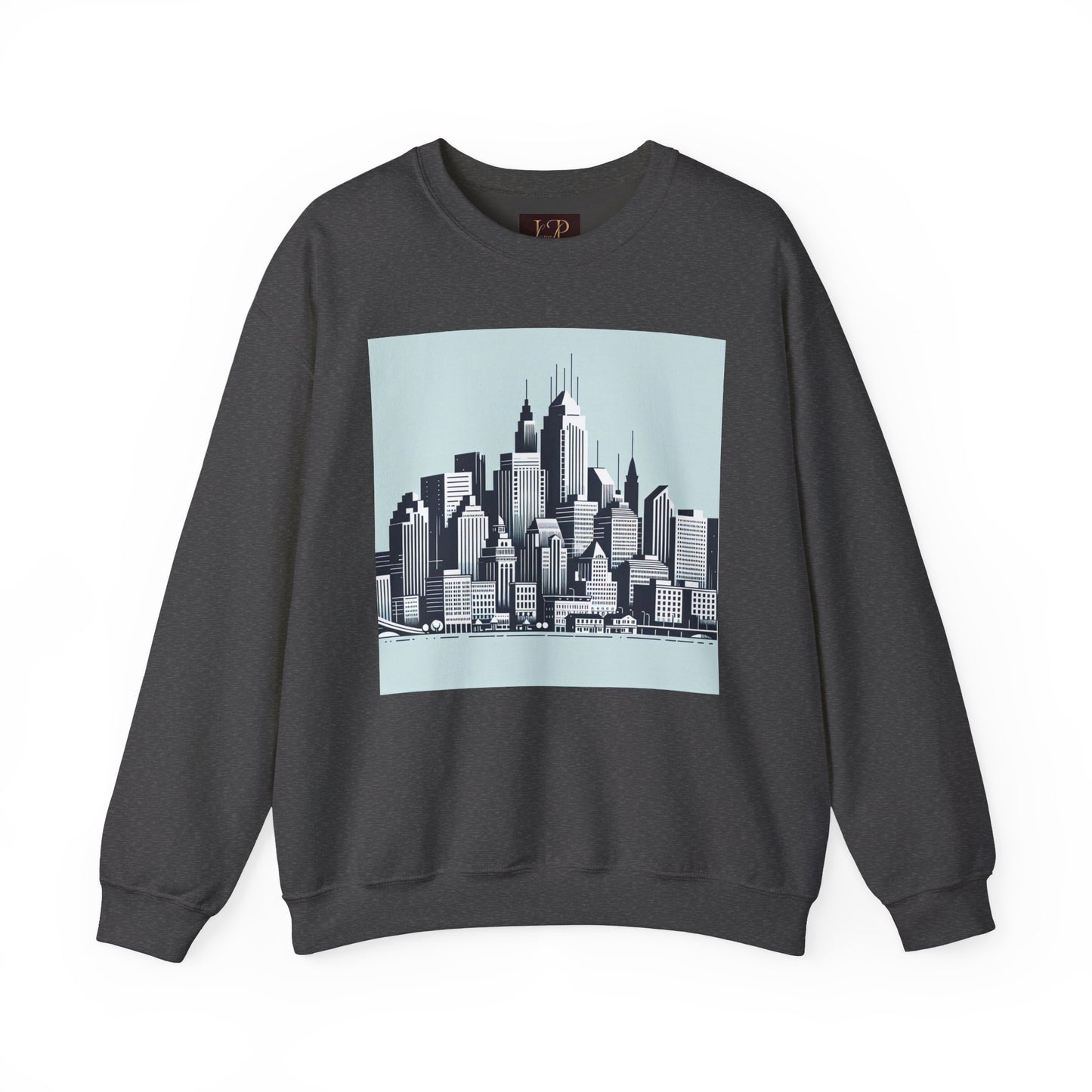 Cityscape Unisex Heavy Blend™ Crewneck Sweatshirt - Cozy Urban Vibes