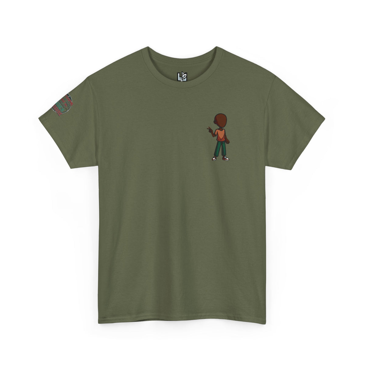 Mini Guitarist Tee — Cute Retro Kid Playing Guitar Graphic T-Shirt