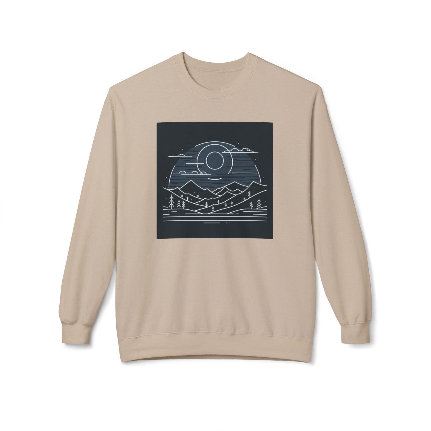 Adventure Awaits Fleece Crewneck Sweatshirt - Perfect for Nature Lovers