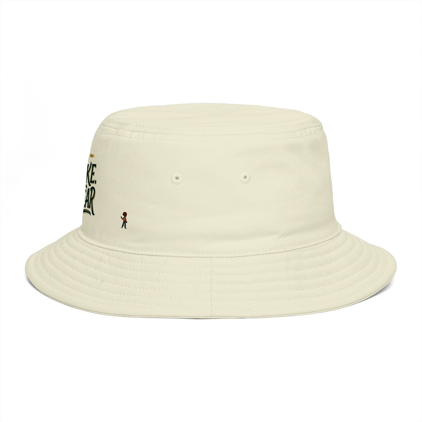 No Shake No Fear Bucket Hat — Retro Motivational Outdoor Bucket Hat