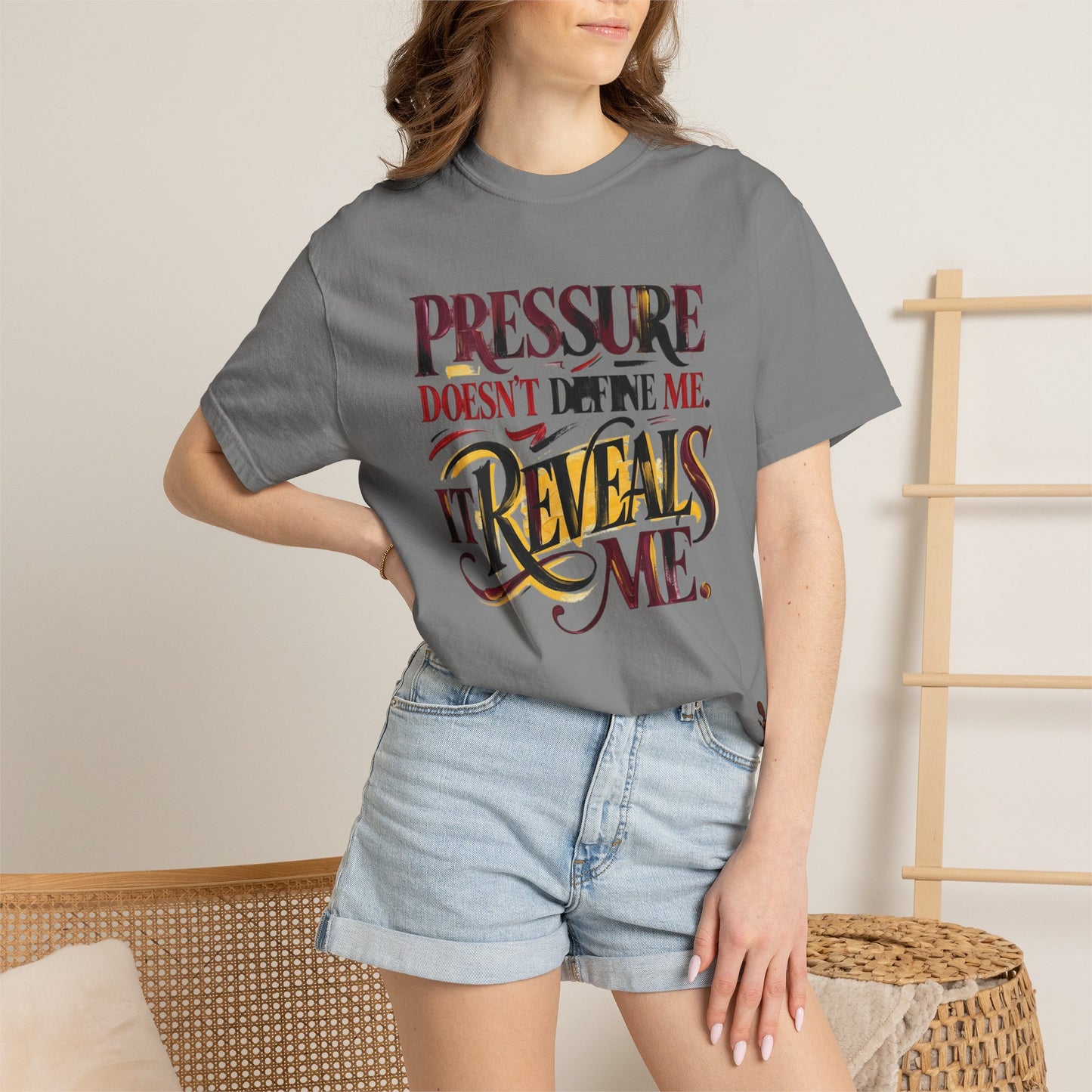Pressure Reveals Me T-Shirt — Motivational Graphic Tee