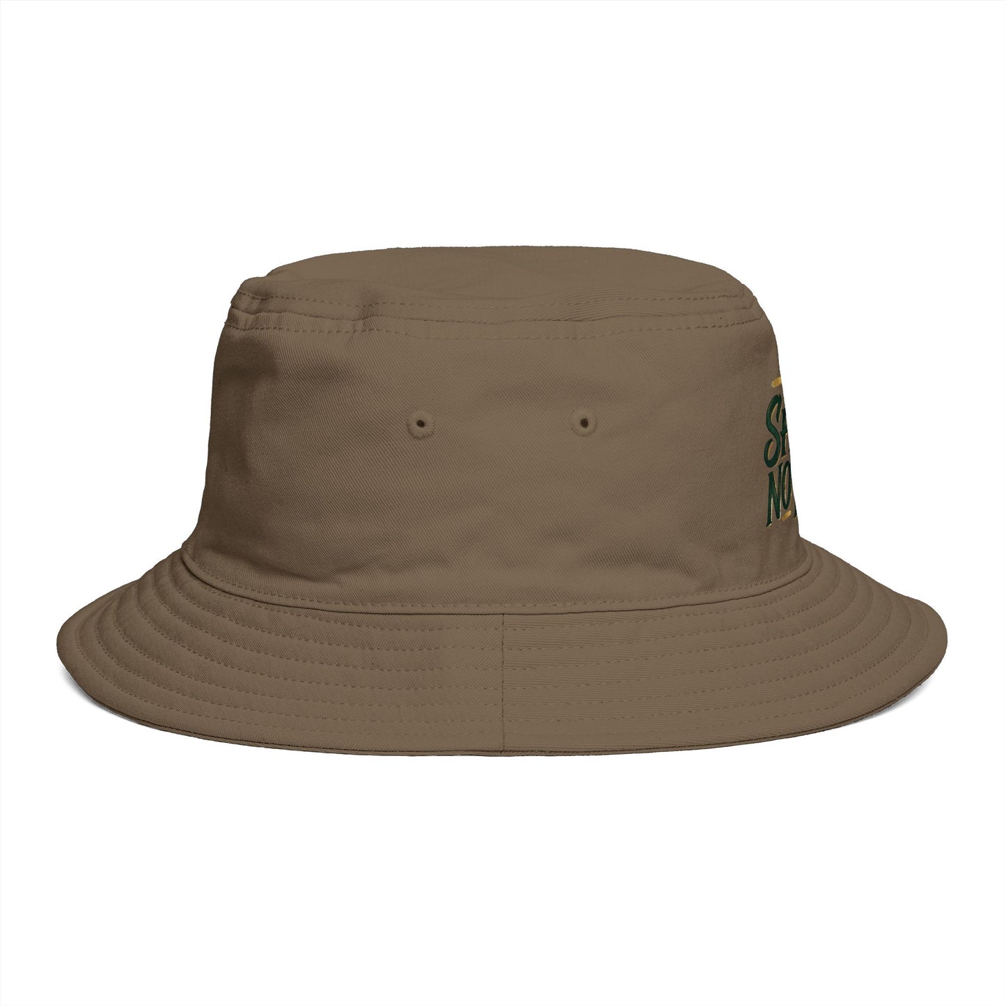 No Shake No Fear Bucket Hat — Retro Motivational Outdoor Bucket Hat