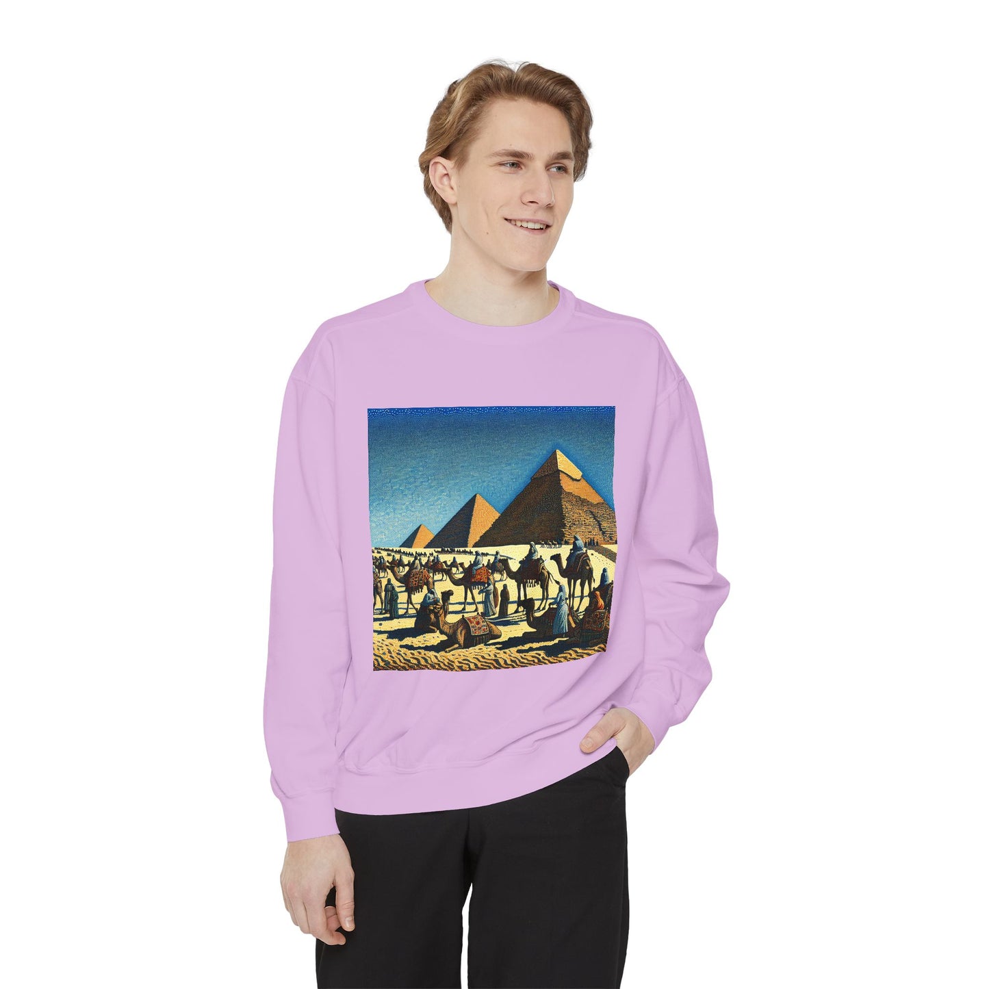 Vintage Pyramid Adventure Unisex Sweatshirt - Comfortable and Stylish