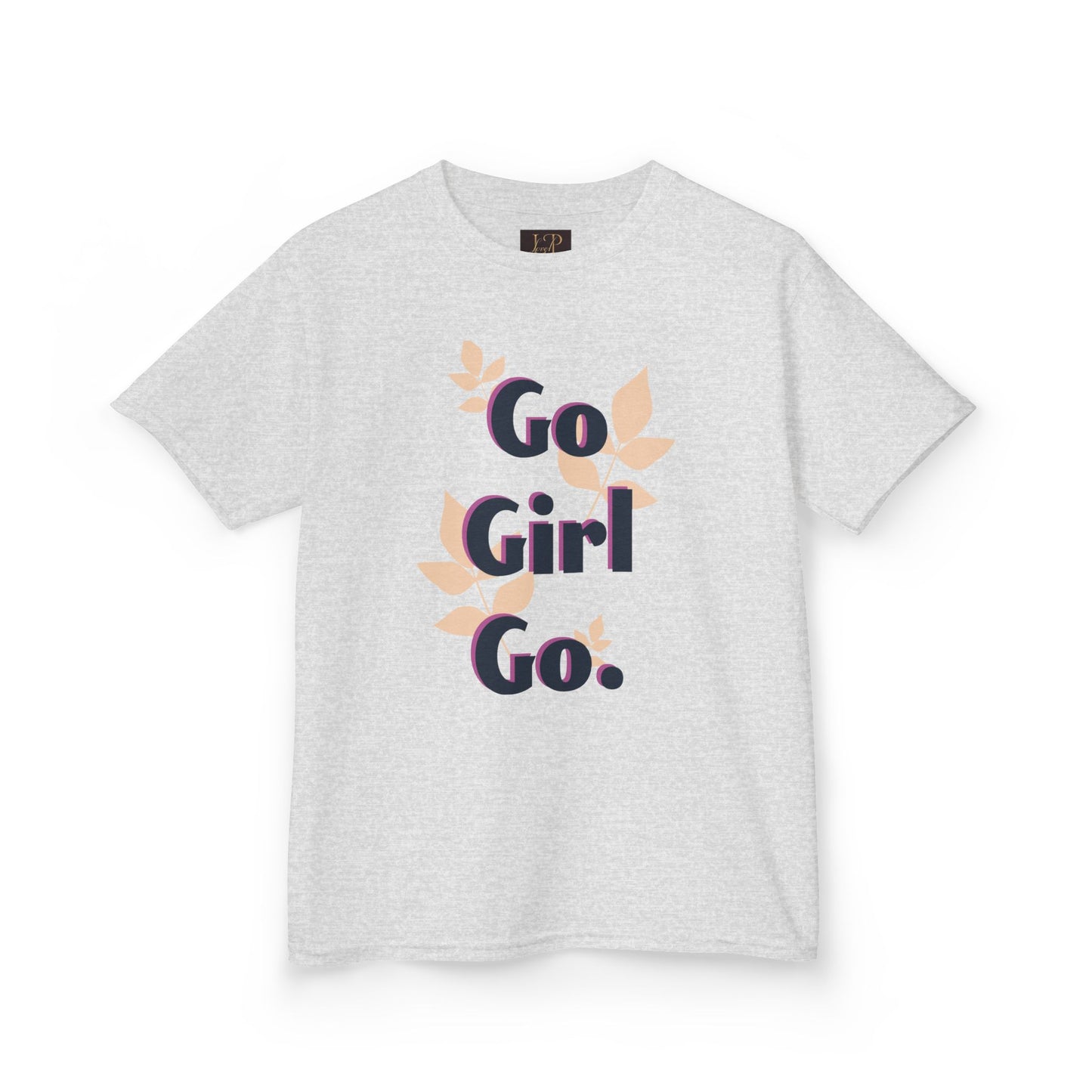 Go Girl Go Kids Heavy Cotton Tee - Motivational T-Shirt for Girls