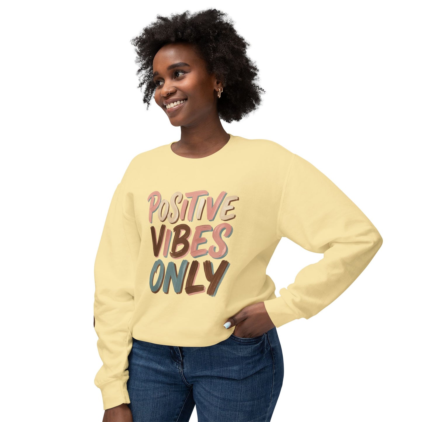 Positive Vibes Only Crewneck Sweatshirt