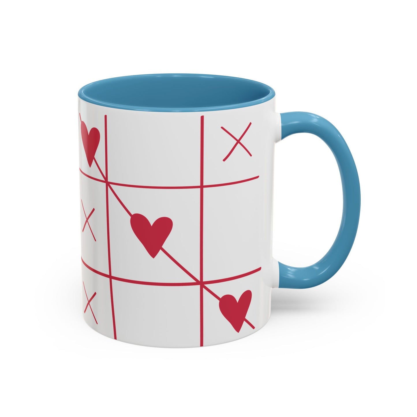 Love Tic Tac Toe Coffee Mug - Perfect for Valentine's Day and Romantic Moments