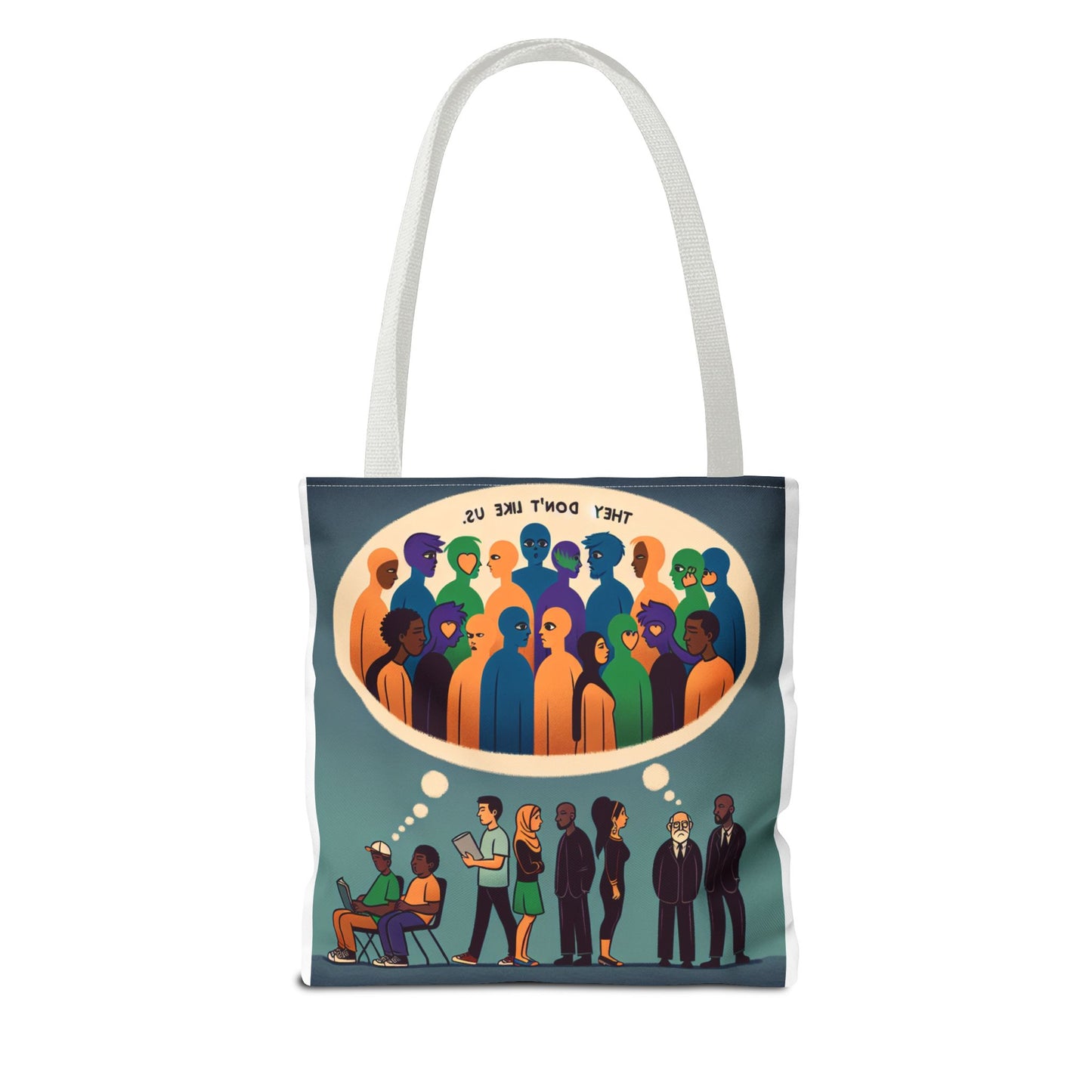 They Don’t Like Us Tote Bag | Unique Art for Thoughtful Minds