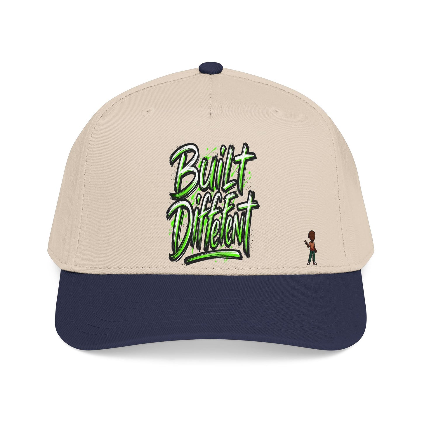 Mid Profile Baseball Cap — 'Built Different' Streetwear Hat