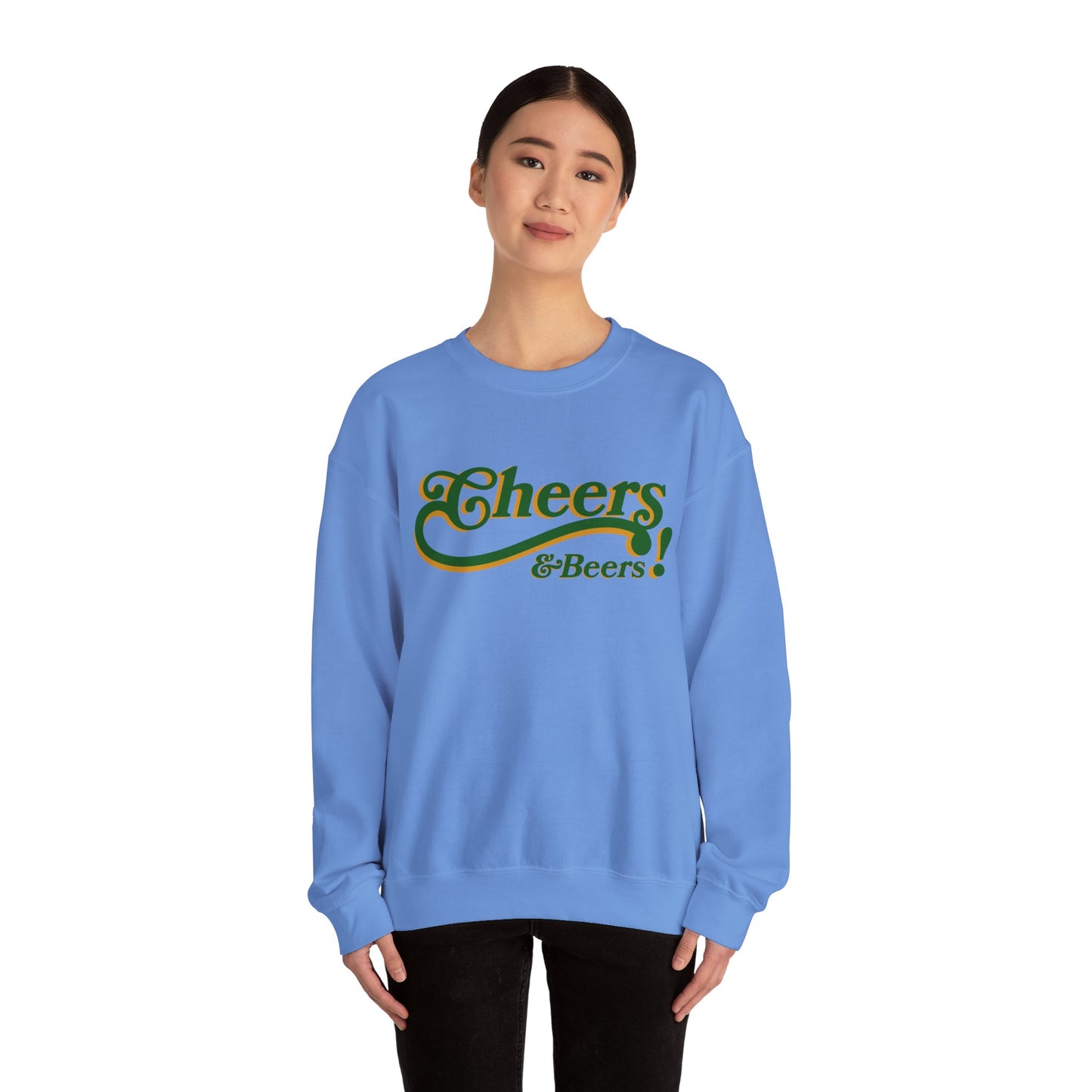 Cheers & Beers! Unisex Heavy Blend™ Crewneck Sweatshirt - Perfect for Parties and Gatherings