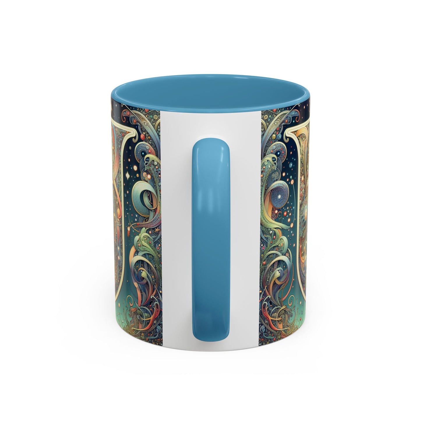 Cosmic Art Accent Coffee Mug - Unique Colorful Design for Coffee Lovers